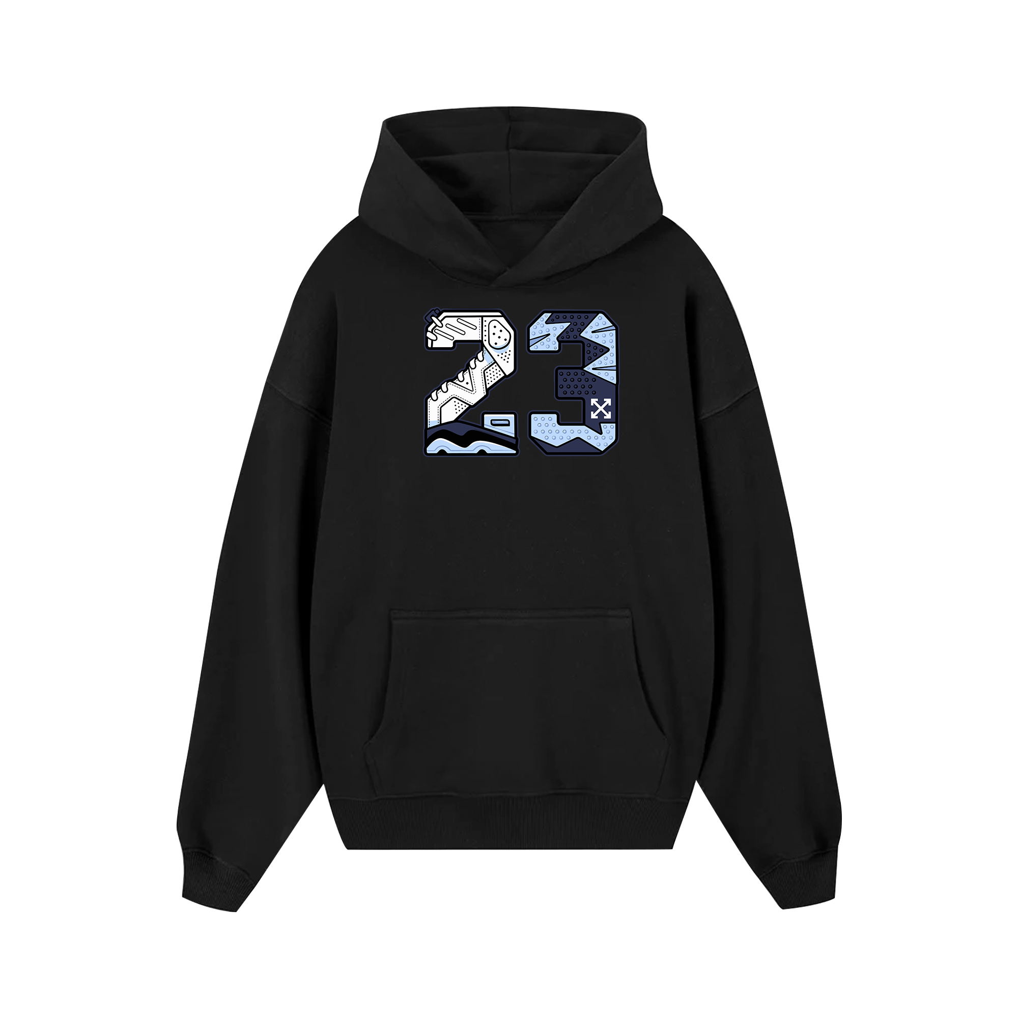 Off White Navy Jordan 23 Hoodie