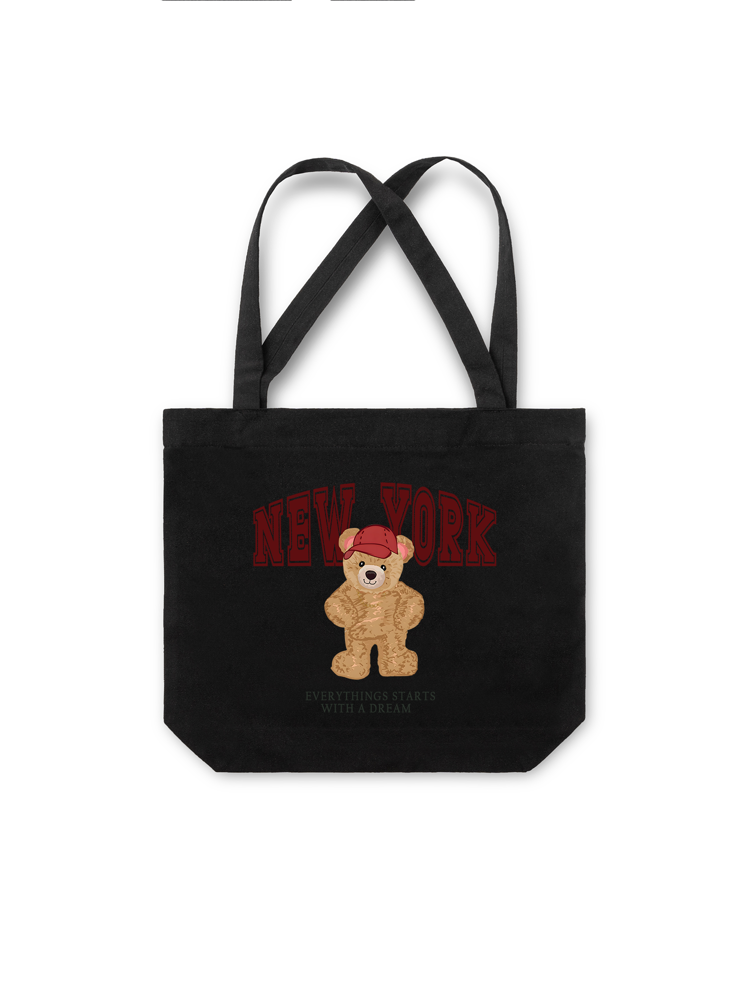 Túi Tote City New York Red Bear