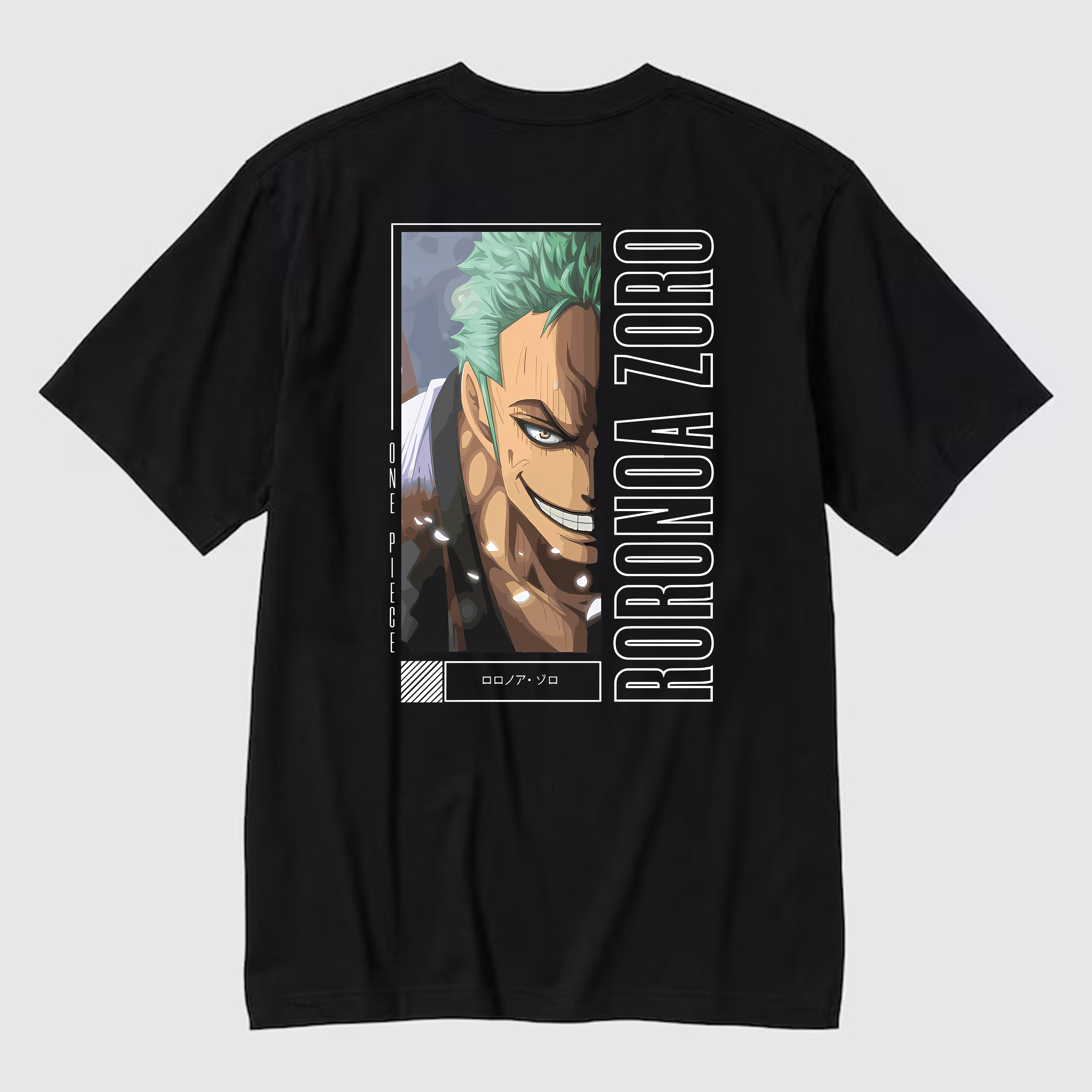 ONE PIECE RORONOA ZORO T-SHIRT / ĐEN