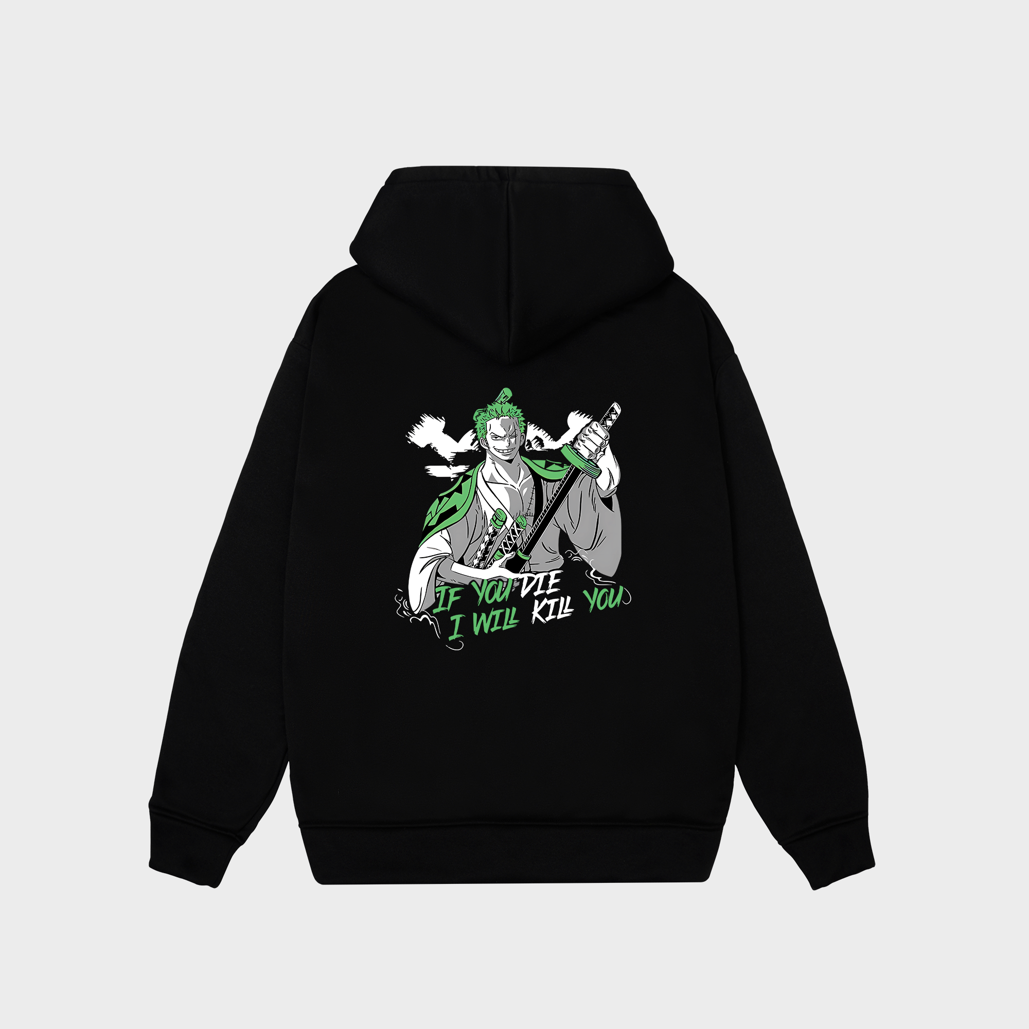 ONE PIECE ZORO HOODIE / ĐEN