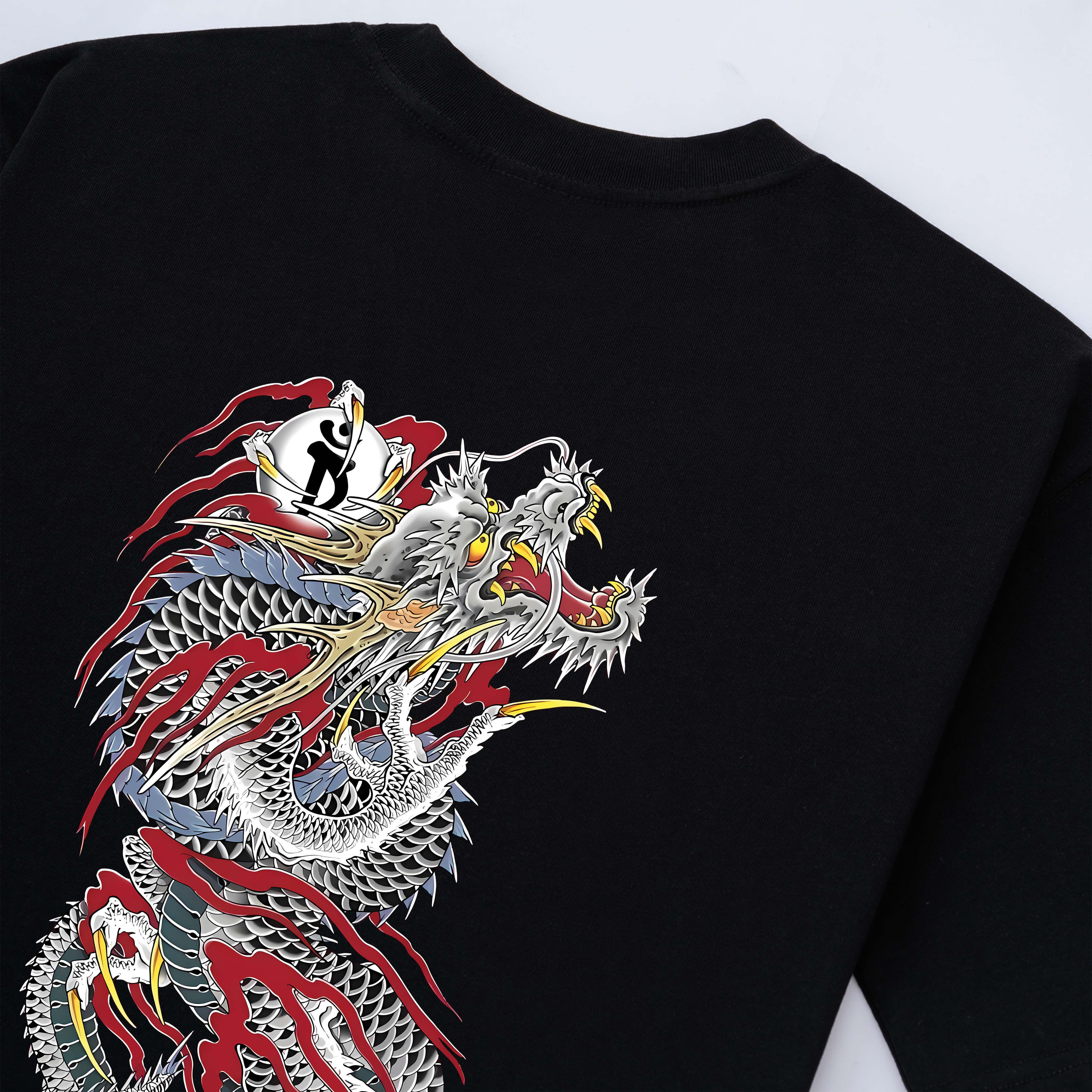 JAPAN DRAGON GRAY T-SHIRT / ĐEN