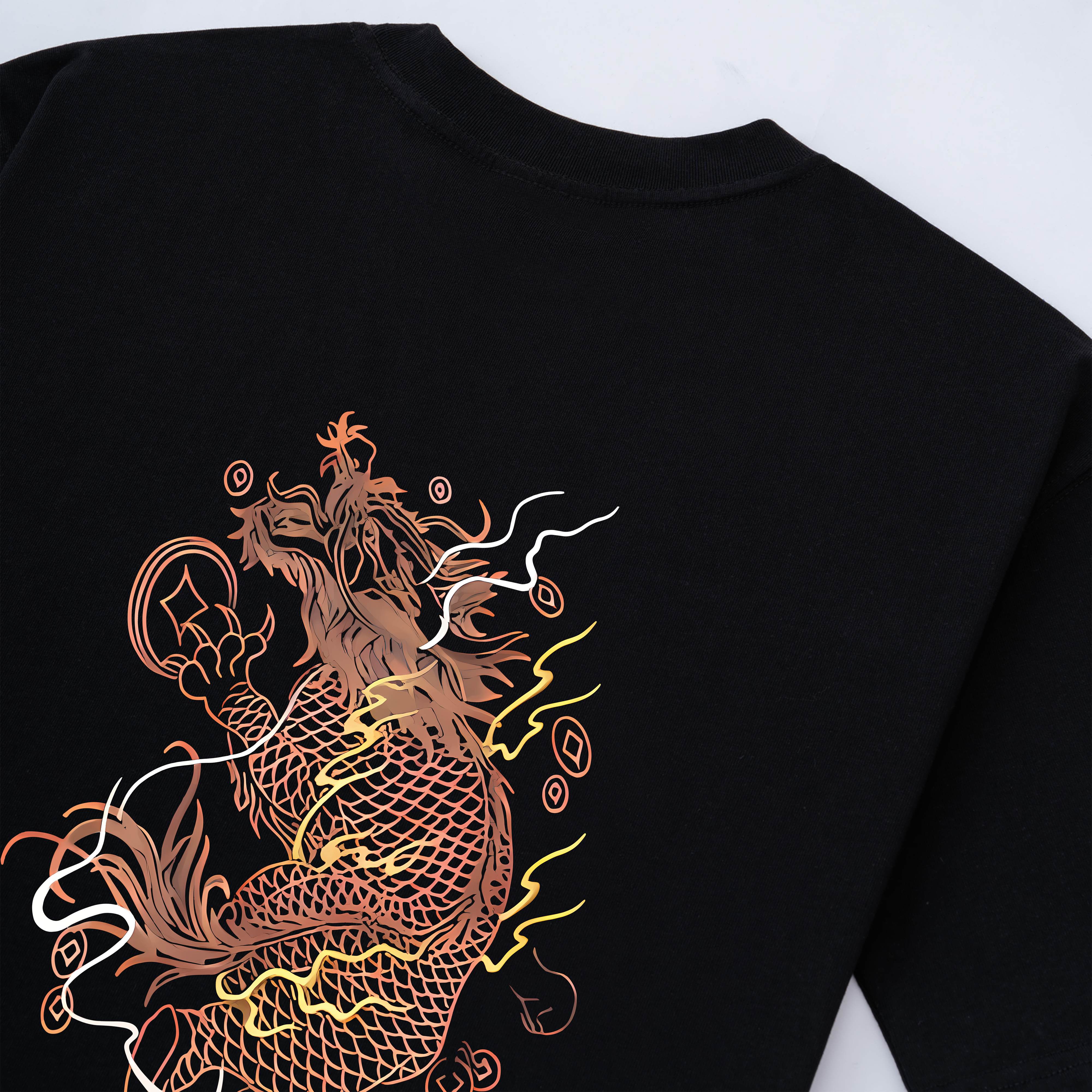 DRAGON BRODERIE T-SHIRT / ĐEN