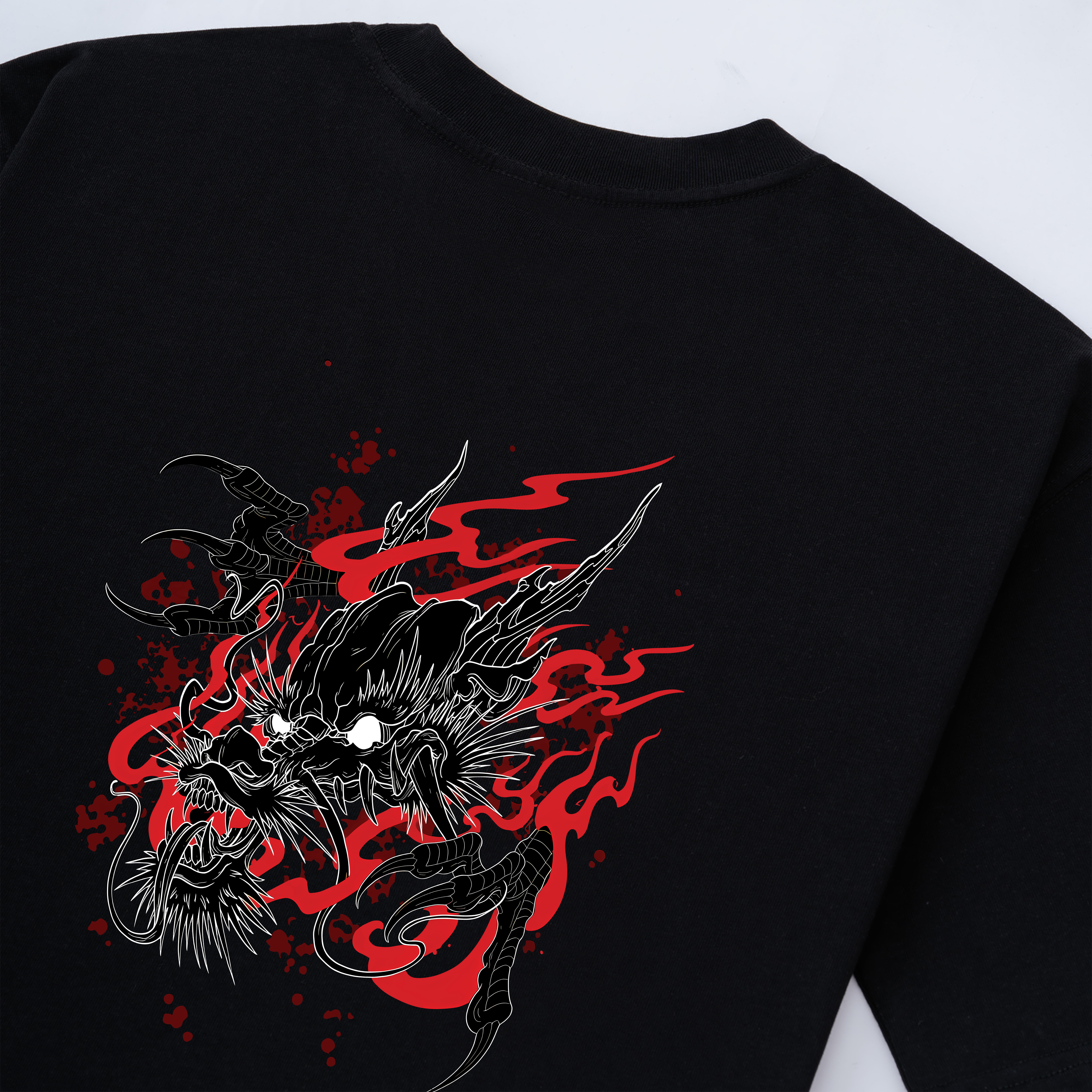 JAPANESE DRAGON BLUE T-SHIRT / ĐEN