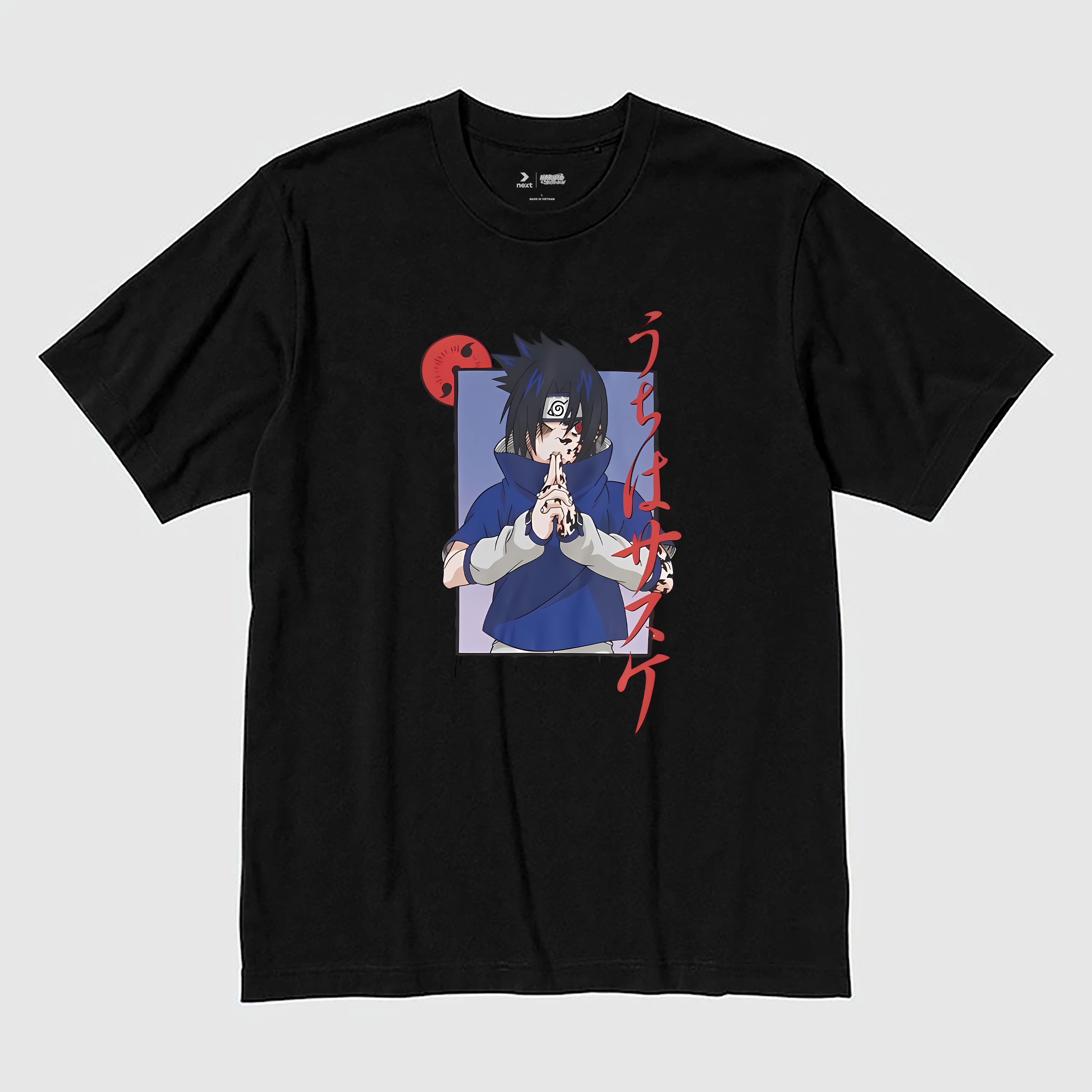 NARUTO BERSHKA LATVIA T-SHIRT / ĐEN