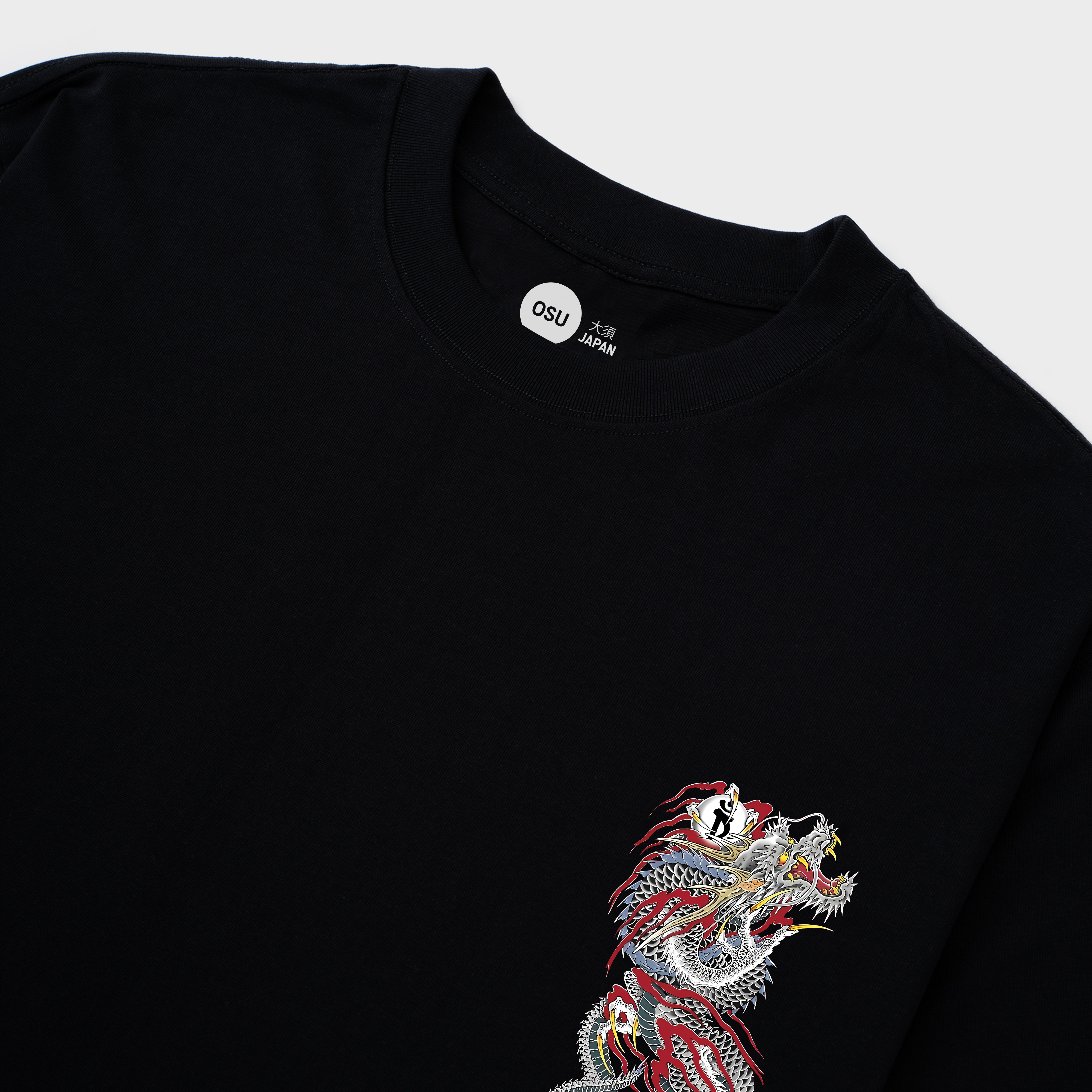 JAPAN DRAGON GRAY T-SHIRT / ĐEN