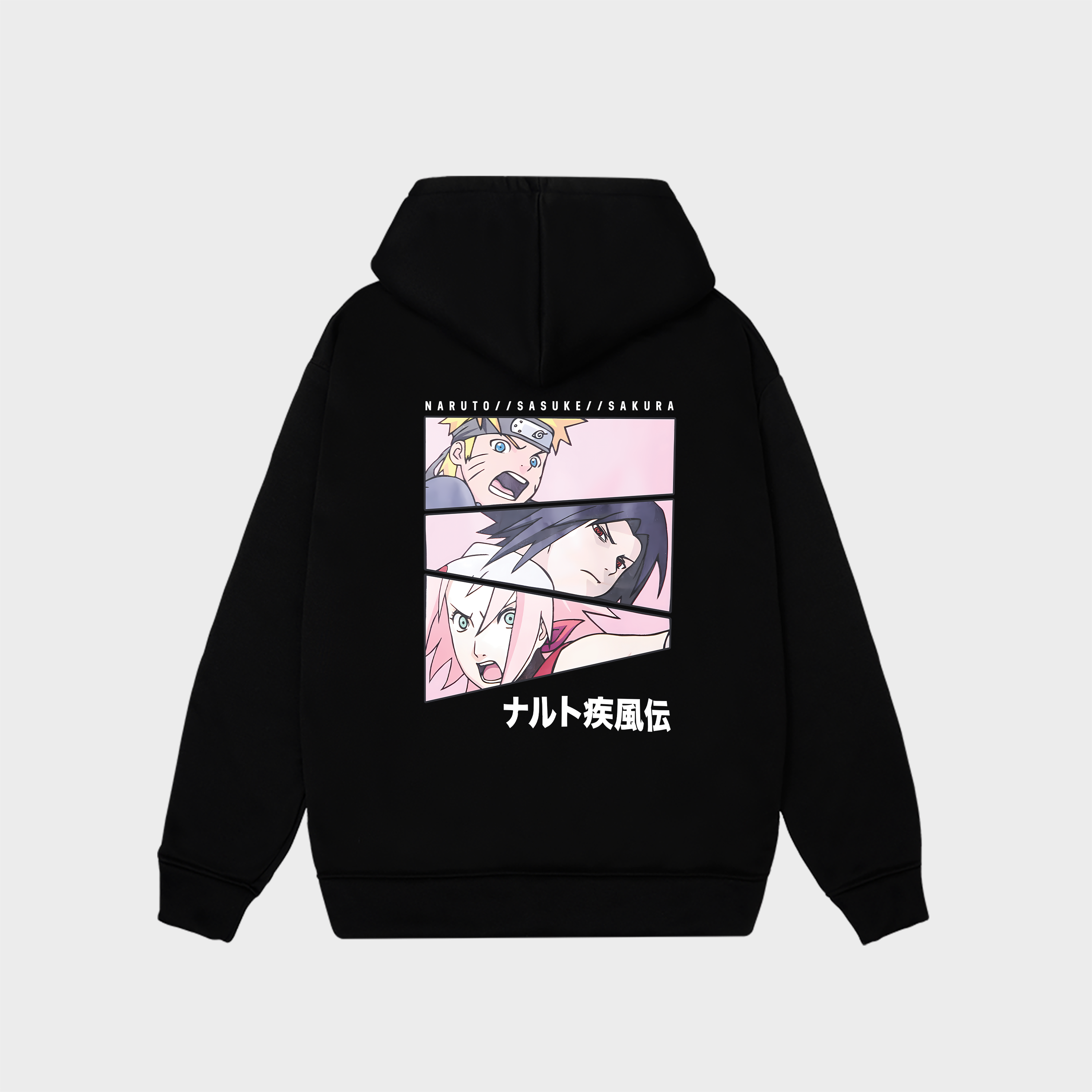 NARUTO LICENSE HOODIE / ĐEN