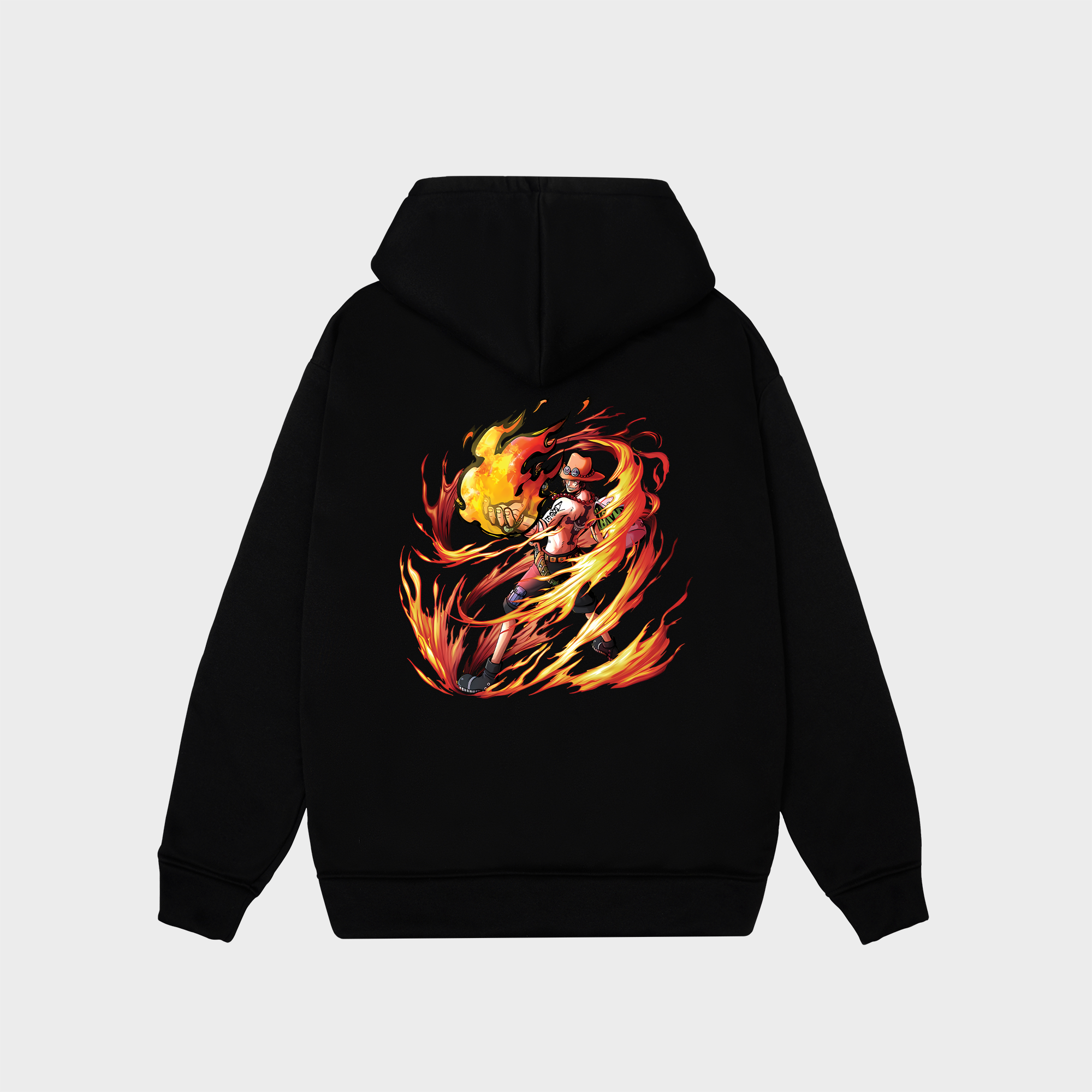 ONE PIECE ACE HOODIE / ĐEN