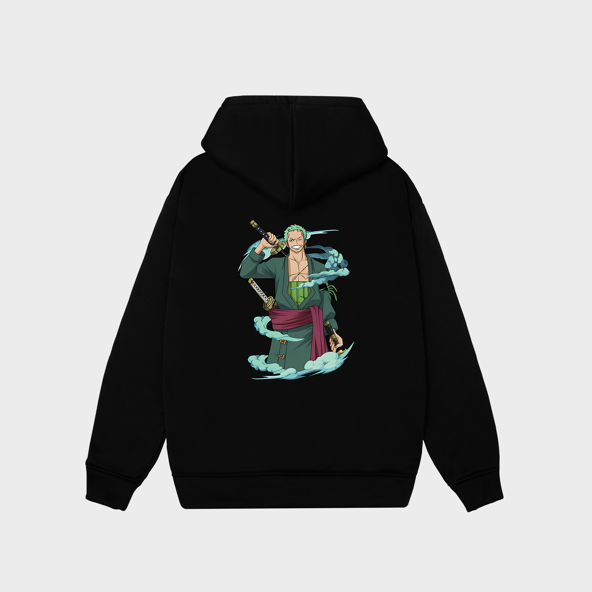 ONE PIECE ZORO RORONOA HOODIE / ĐEN