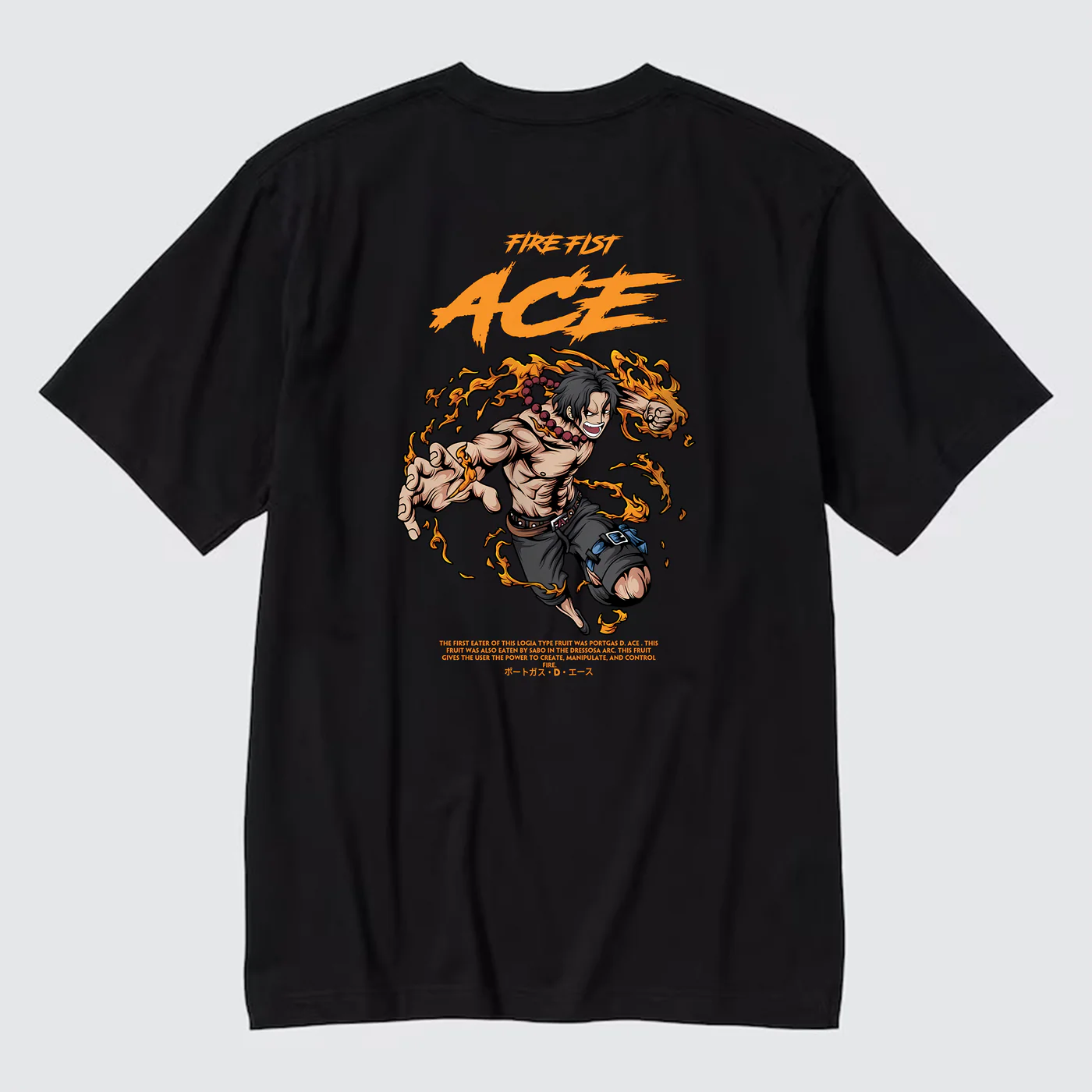 Flash Sale ONE PIECE ACE T-SHIRT / ĐEN