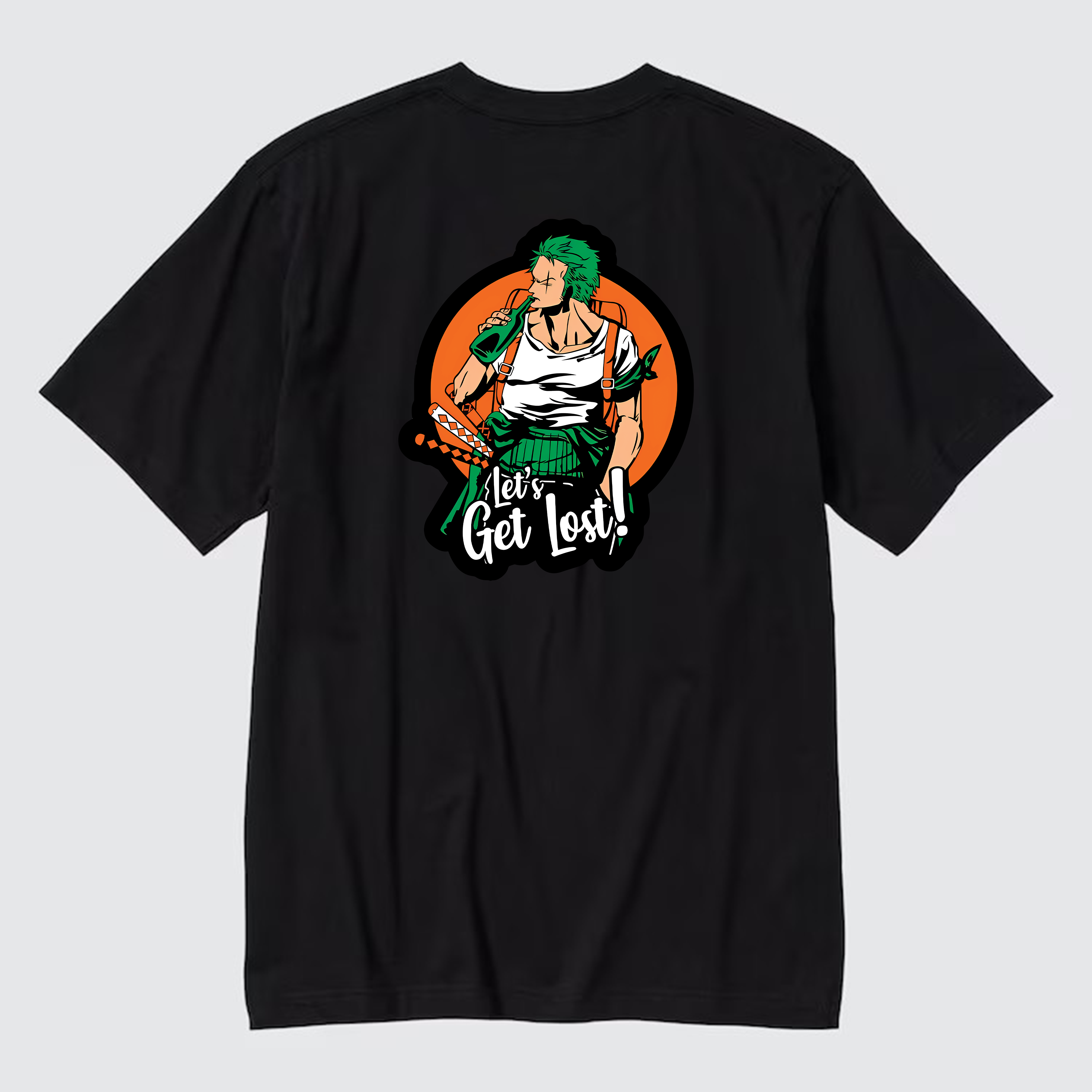 ONE PIECE ZORO RORONOA T-SHIRT / ĐEN