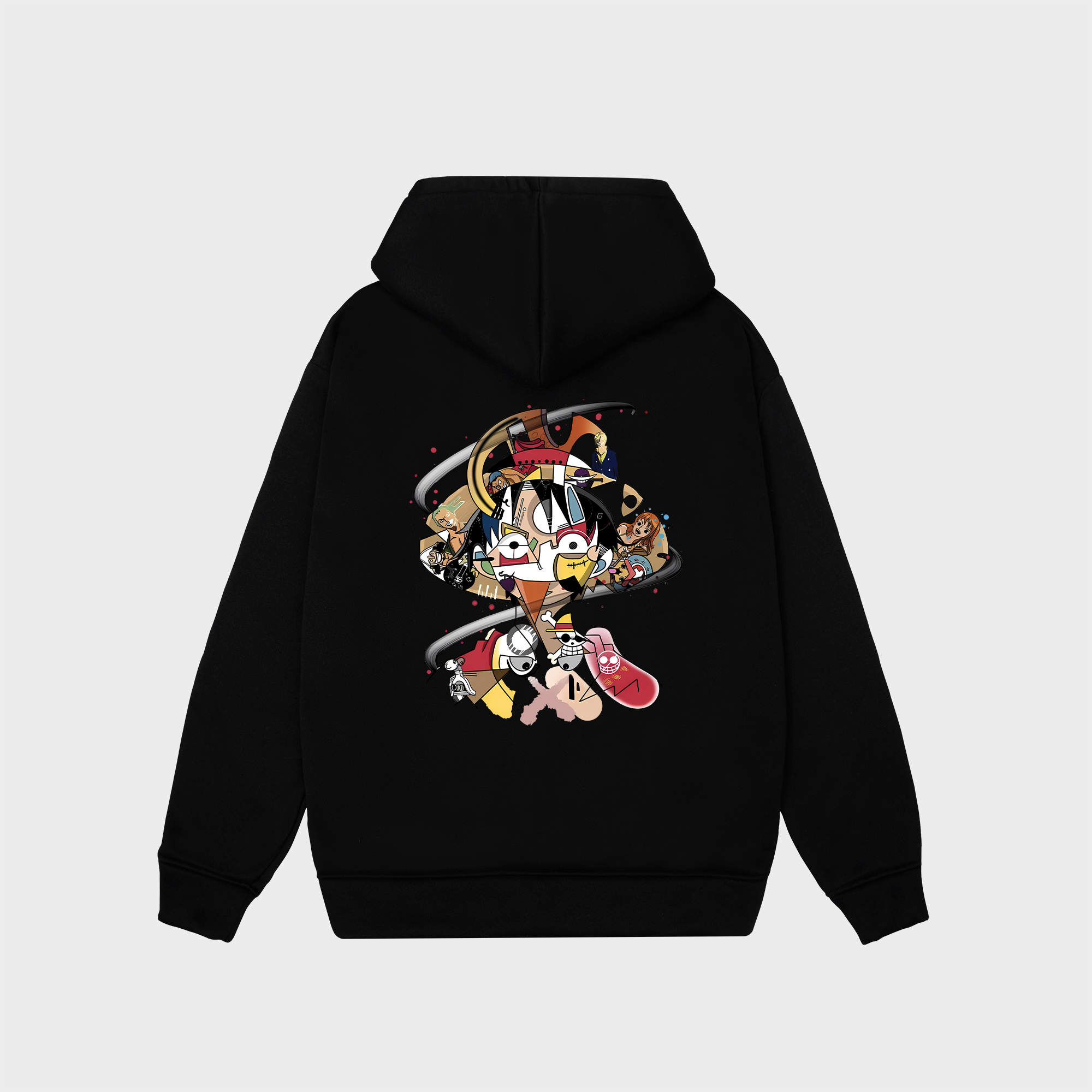 ONE PIECE LUFFY GEAR 5 HOODIE / ĐEN