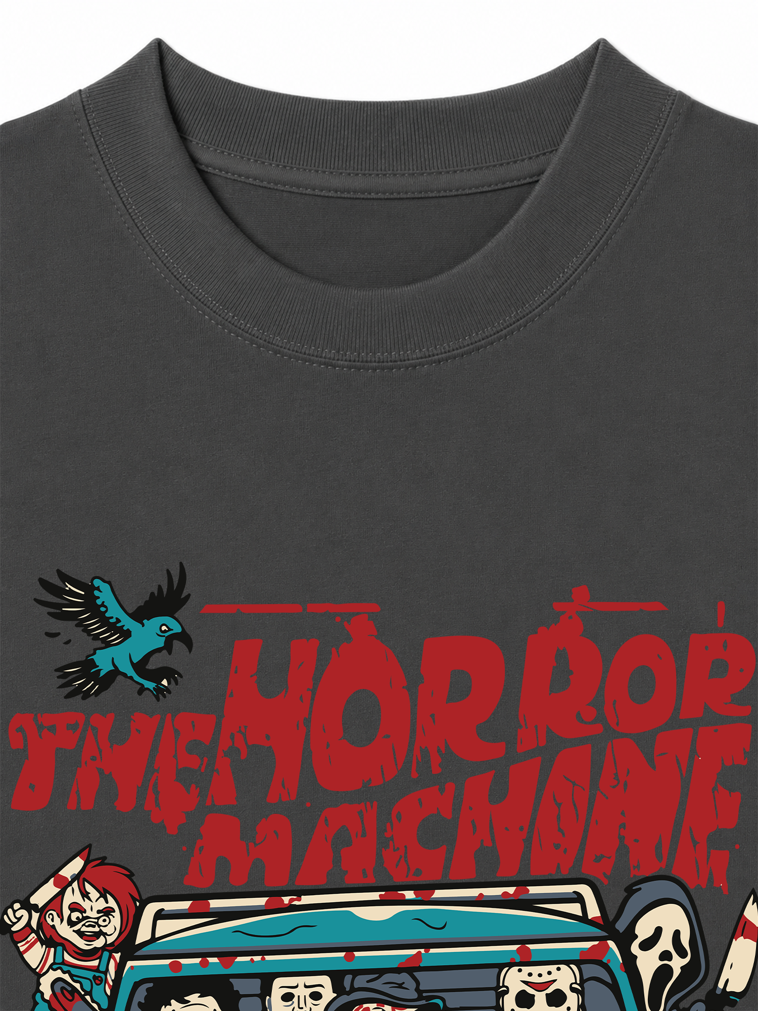 Áo Thun Relaxed Fit Horror Machine