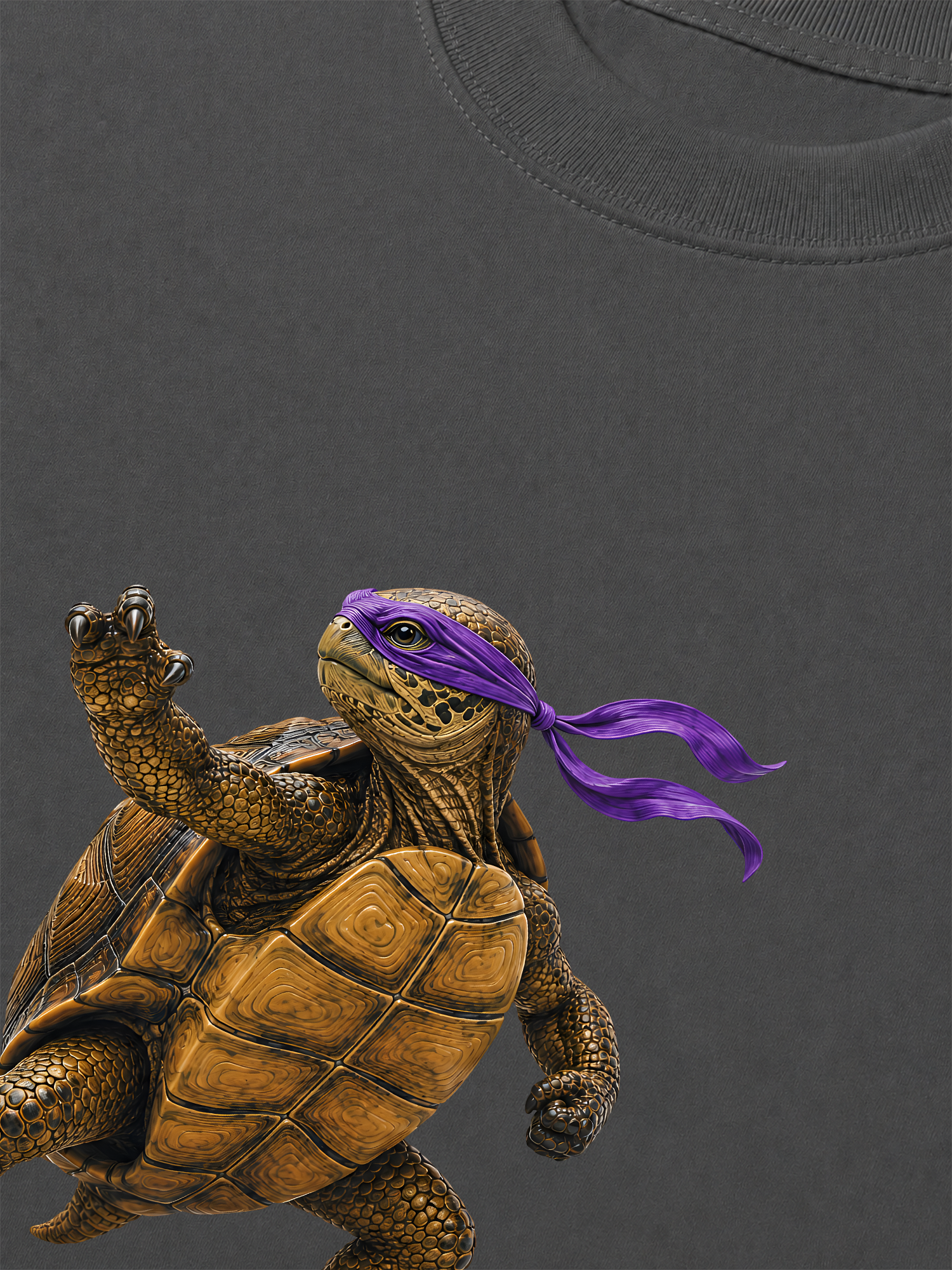 Áo Thun Relaxed Fit Purple Turtle