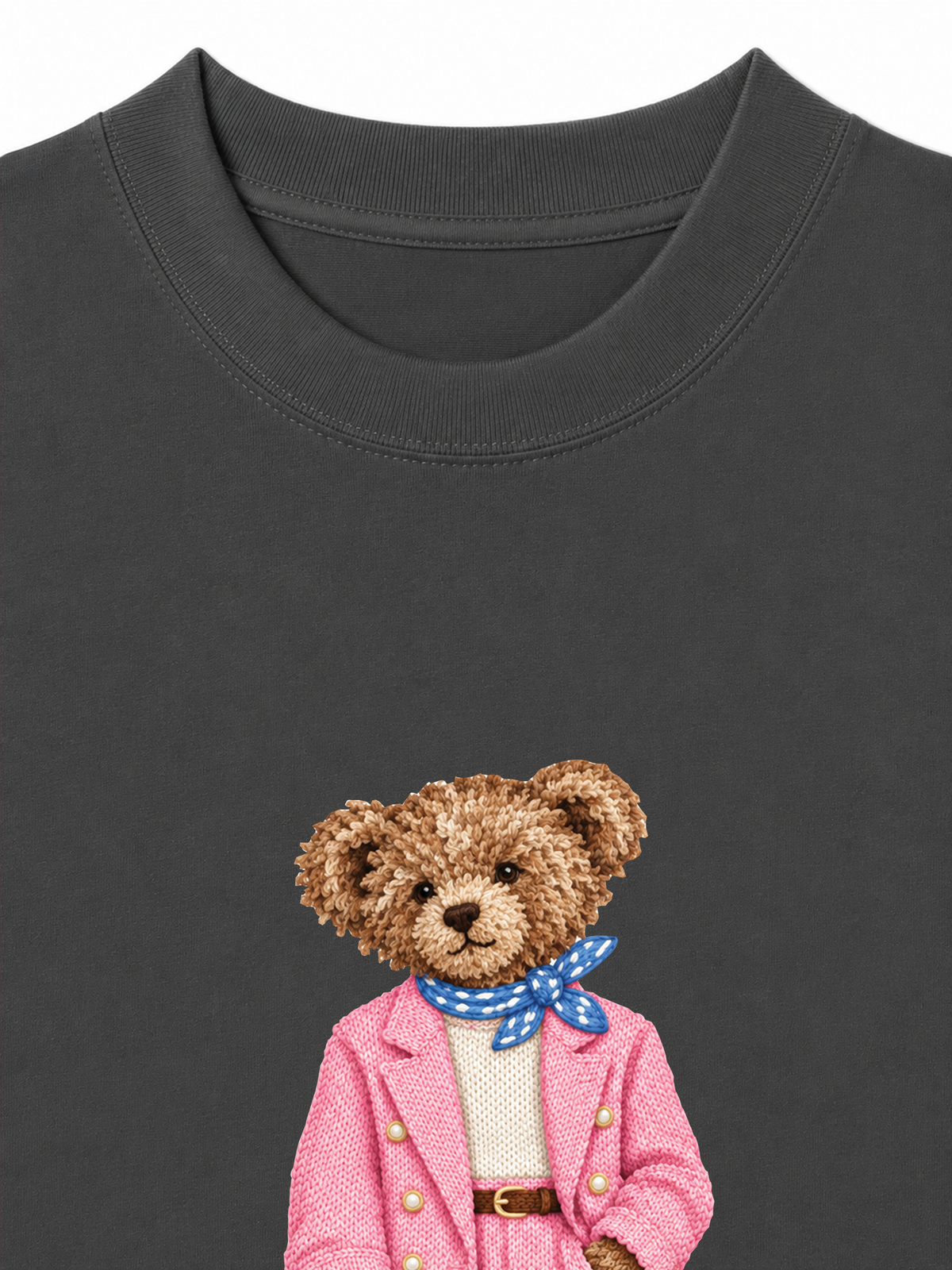 Áo Thun Relaxed Fit Bear Pink Vest