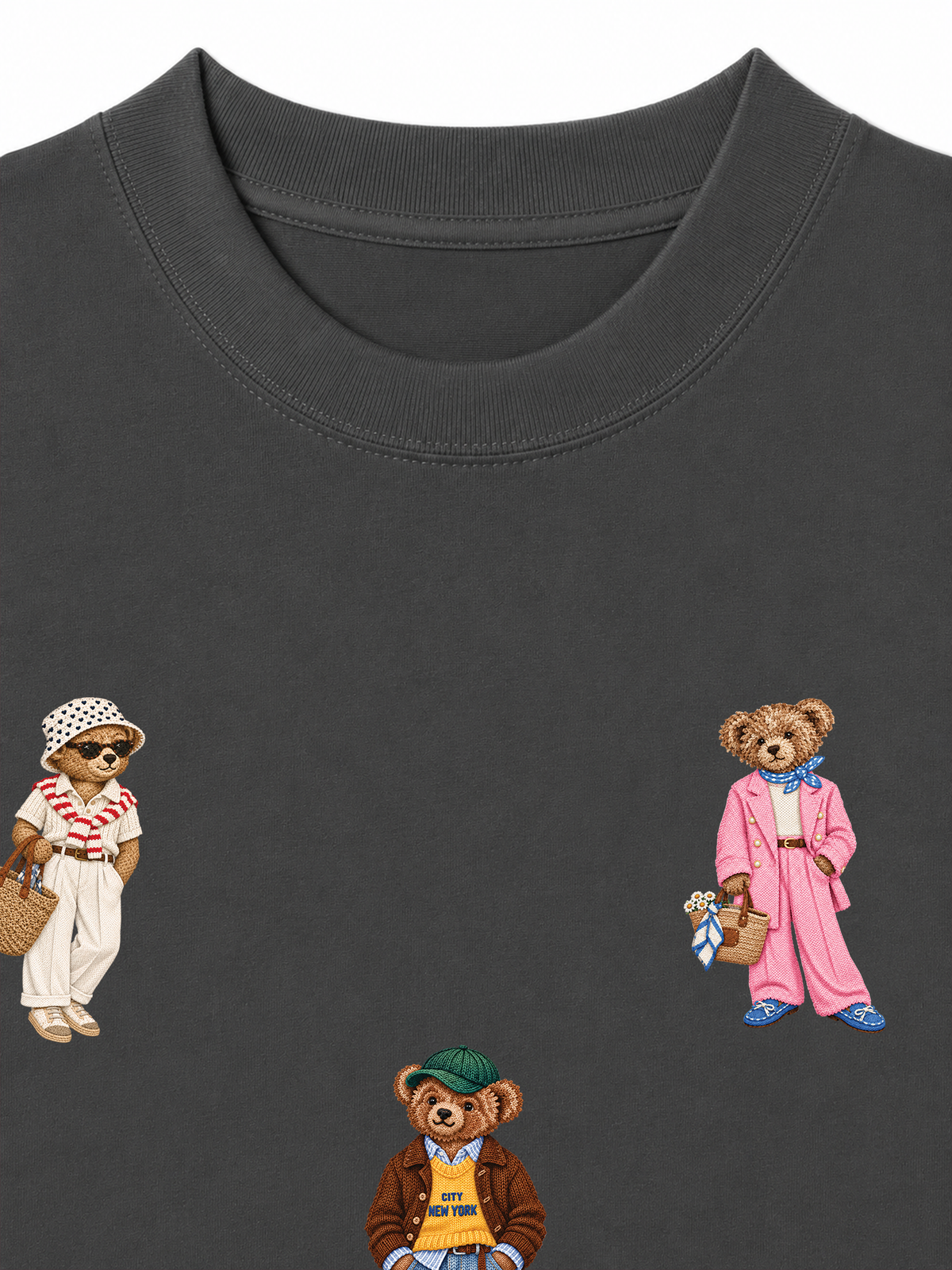 Áo Thun Relaxed Fit Vintage  Bear Town