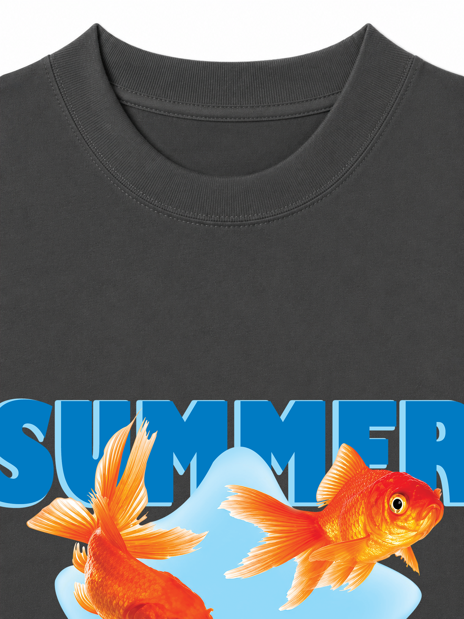 Áo Thun Relaxed Fit Tshirt Tshirt Tropical Summer Goldfish