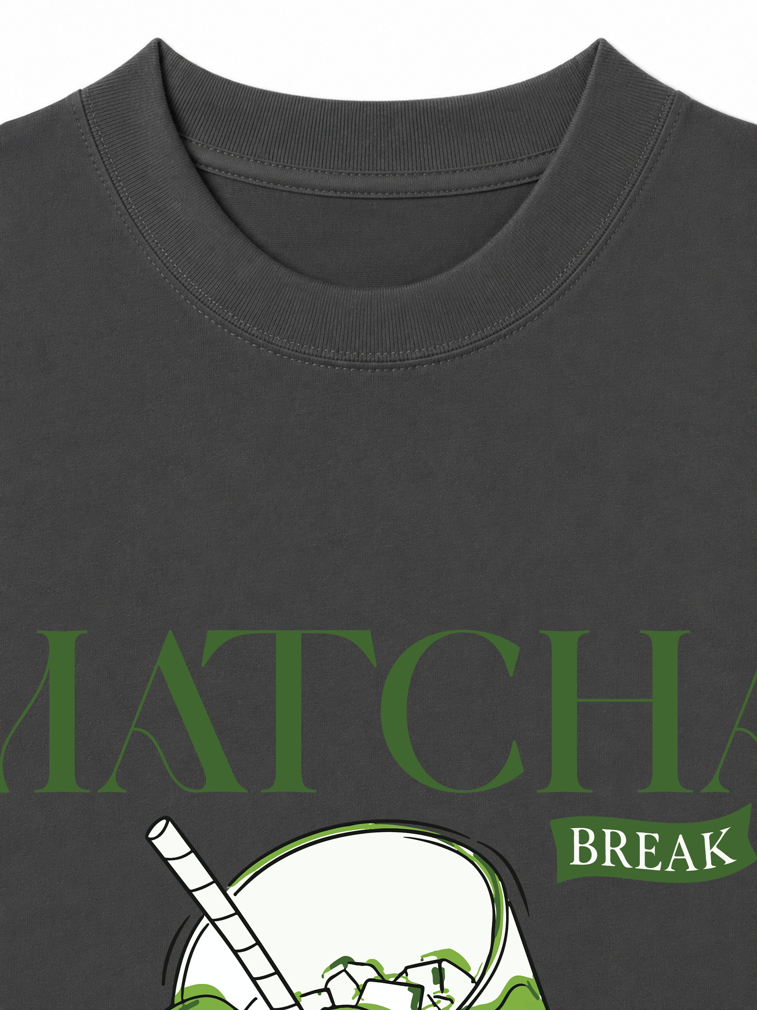 Áo Thun Relaxed Fit Daily Cup Matcha Đá Xay