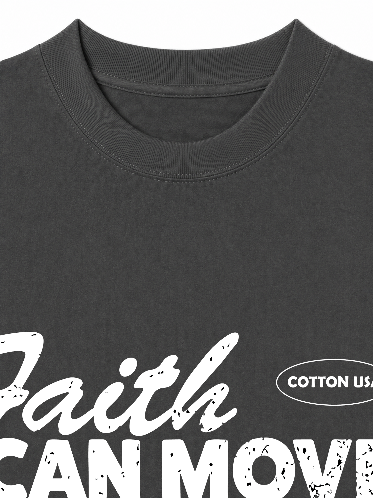 Áo Thun Relaxed Fit Adventure Faith Can Move Mountains