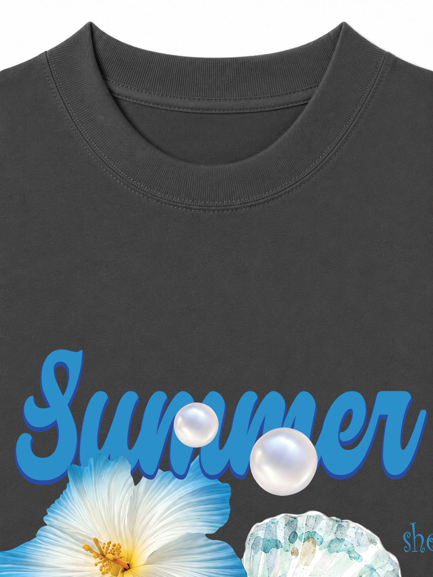 Áo Thun Relaxed Fit Tshirt Tropical Summer, Shell, Starfish