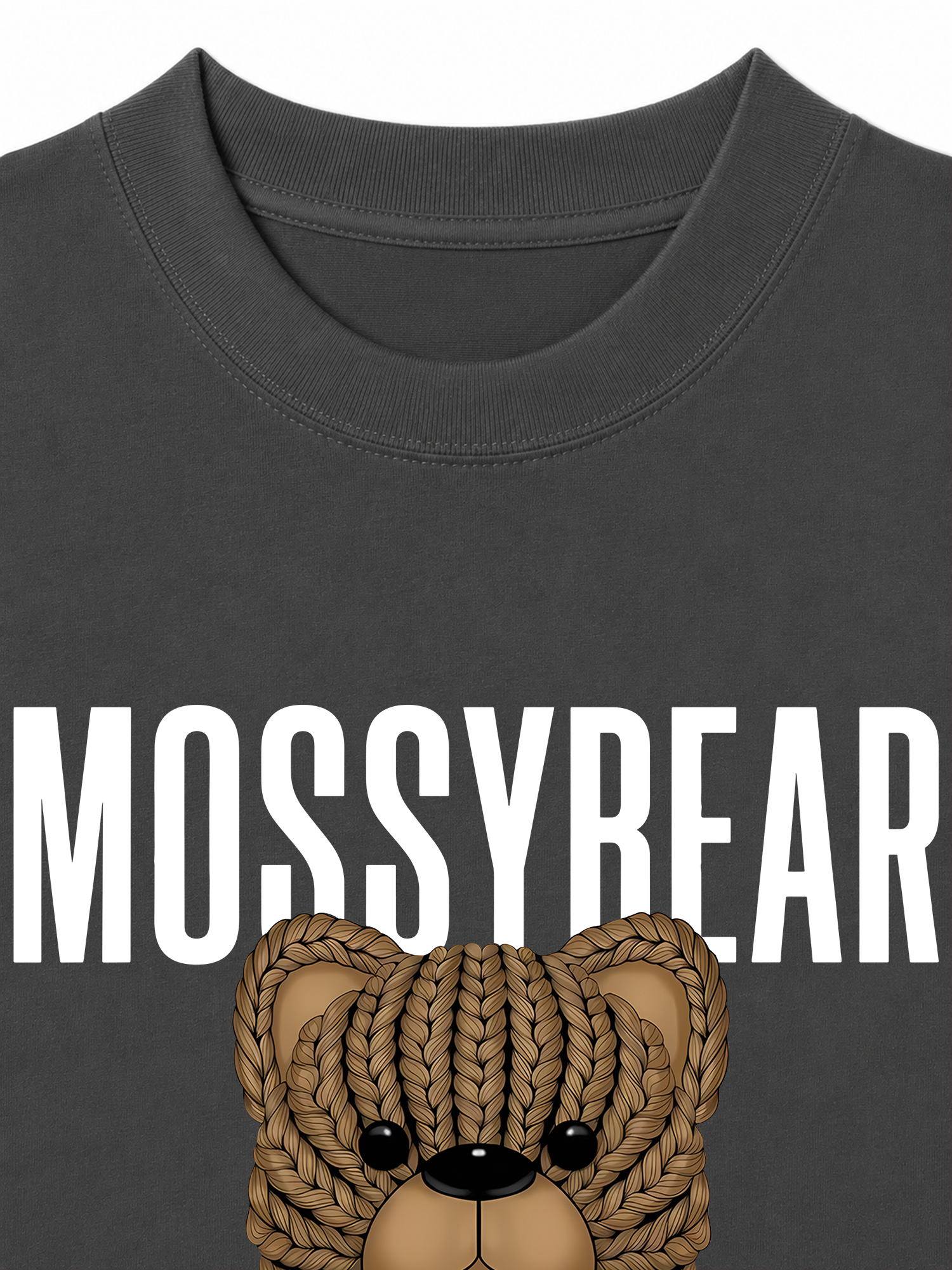 Áo Thun Relaxed Fit Mossy Bear Brown Bear