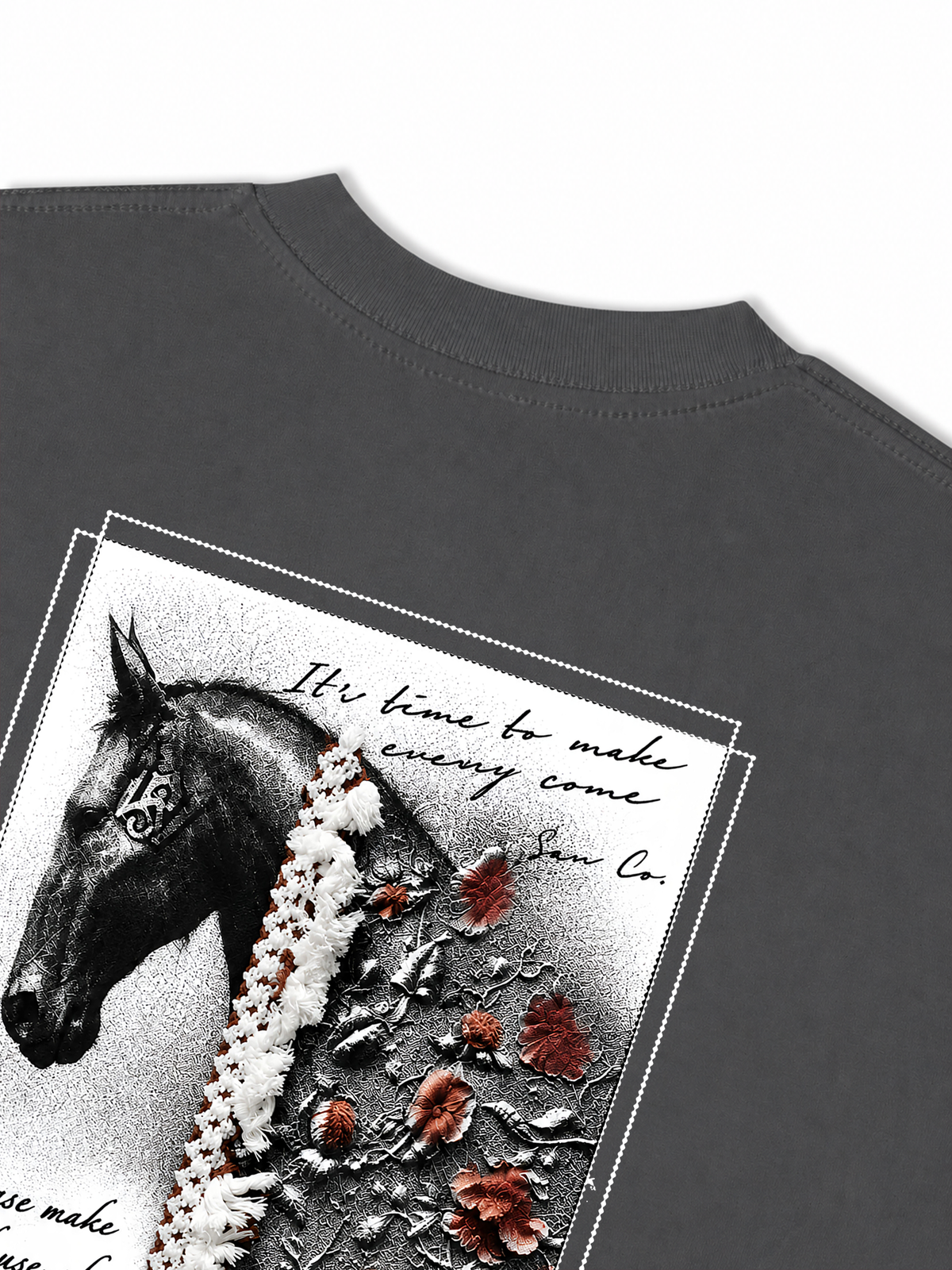 Áo Thun Relaxed Fit  Floral Horse