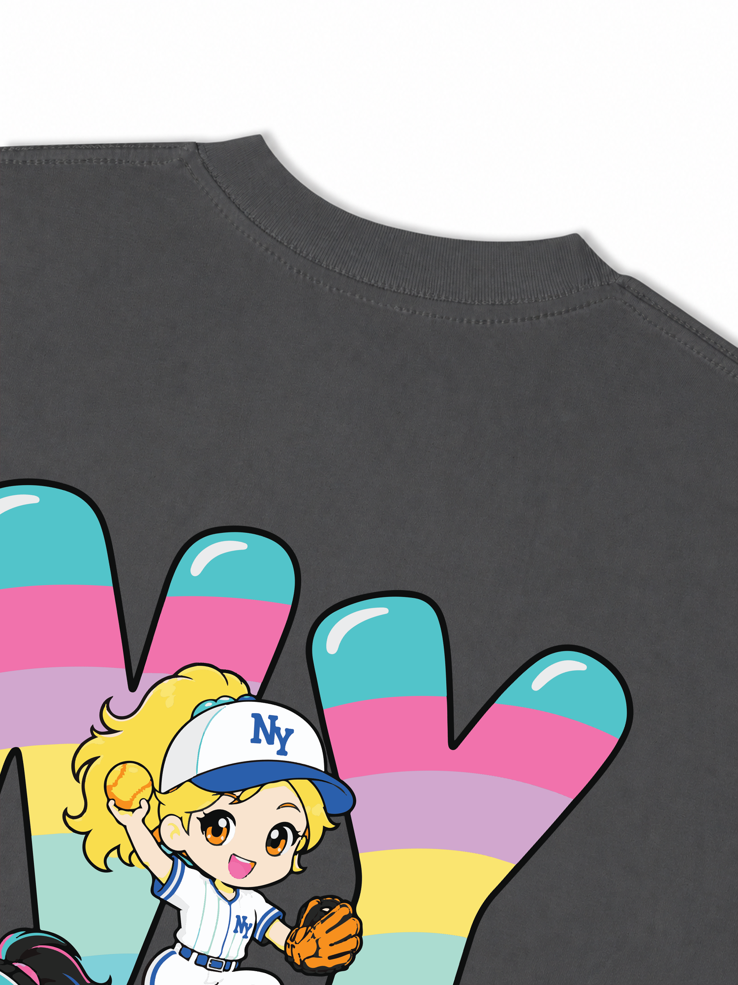 Áo Thun Relaxed Fit  Baseball Dream Girls NY