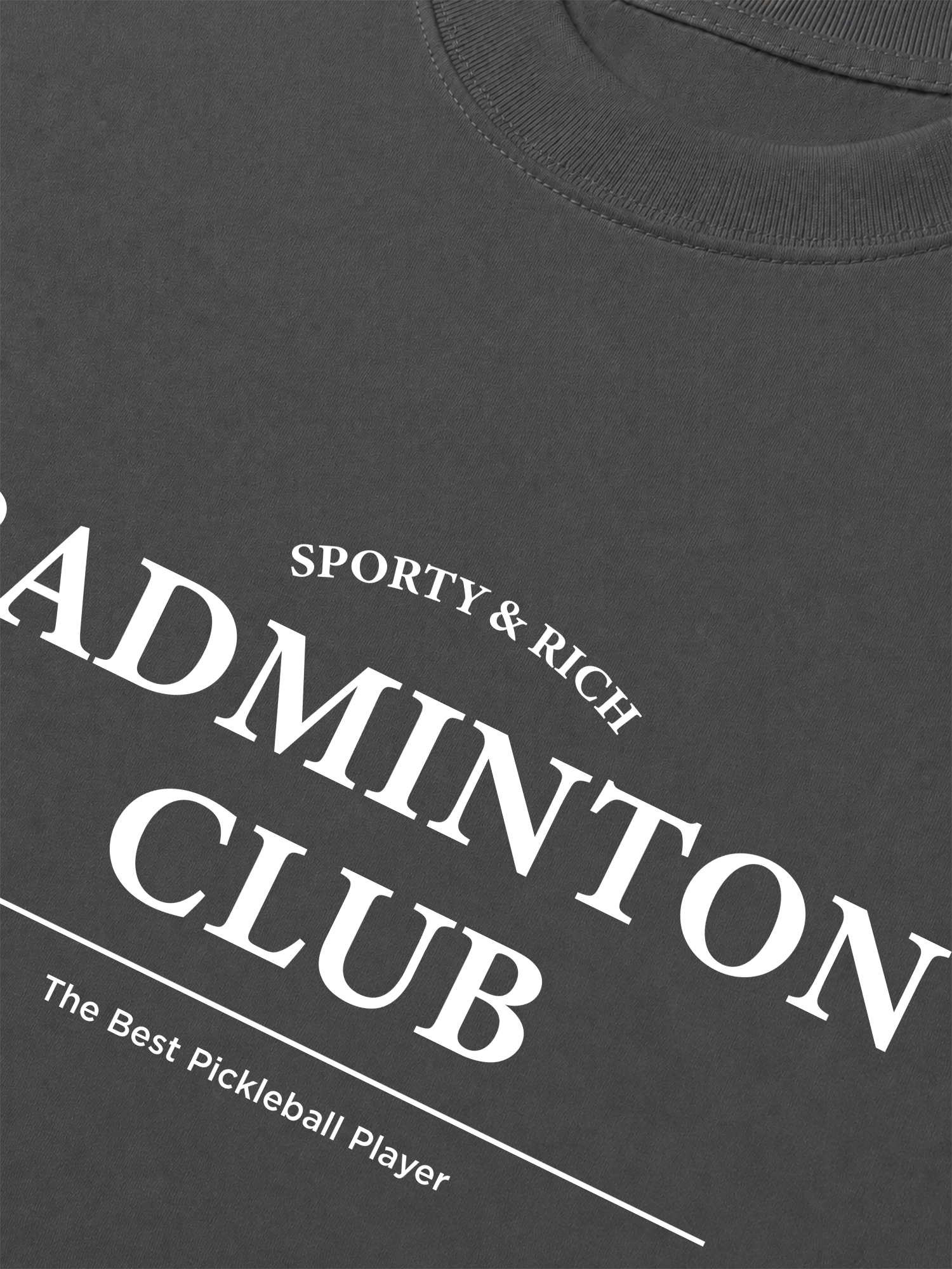Áo Thun Relaxed Fit Sporty&Rich Badminton Club