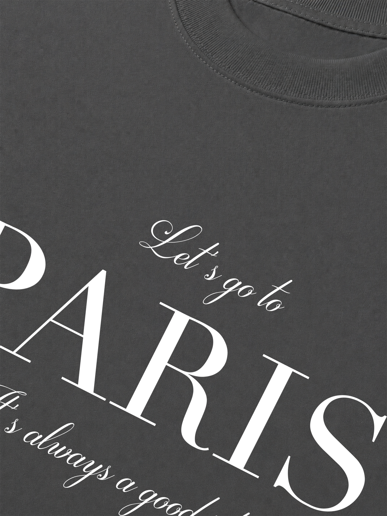 Áo Thun Relaxed Fit City Let's go to Paris