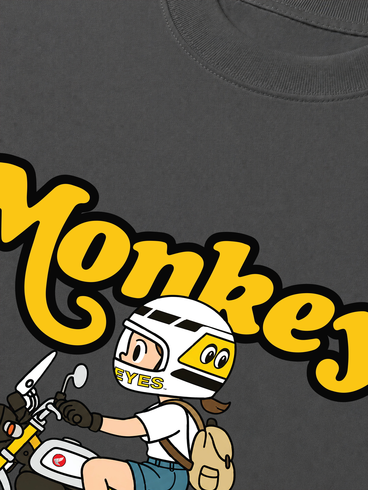 Áo Thun Relaxed Fit Motobike Monkey