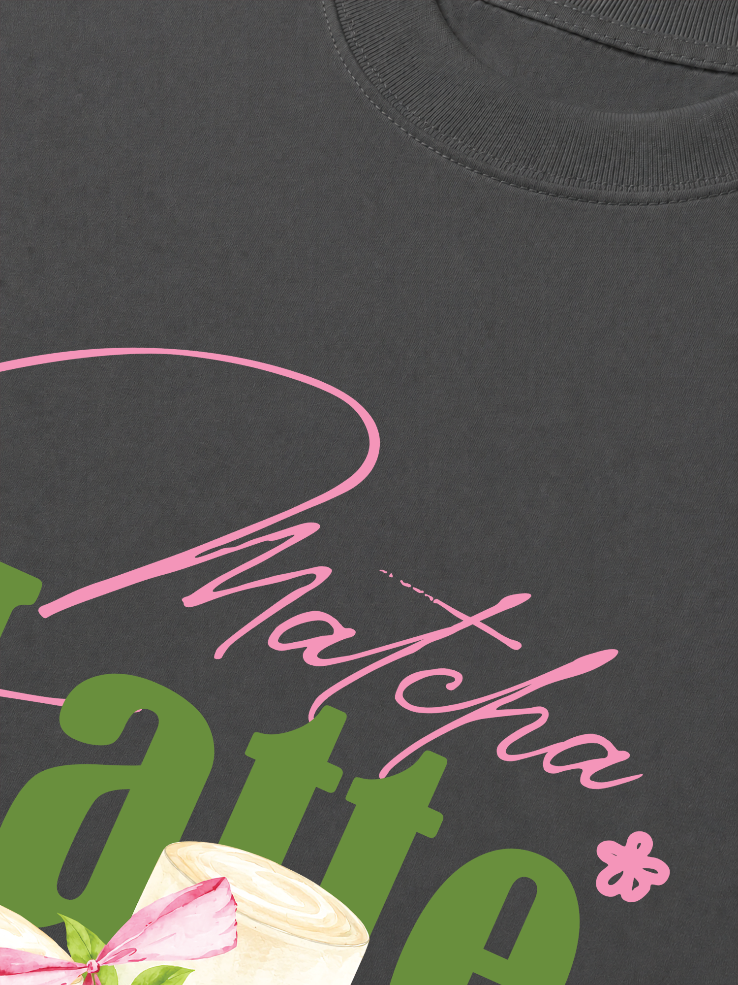Áo Thun Relaxed Fit Daily Cup Matcha Latte