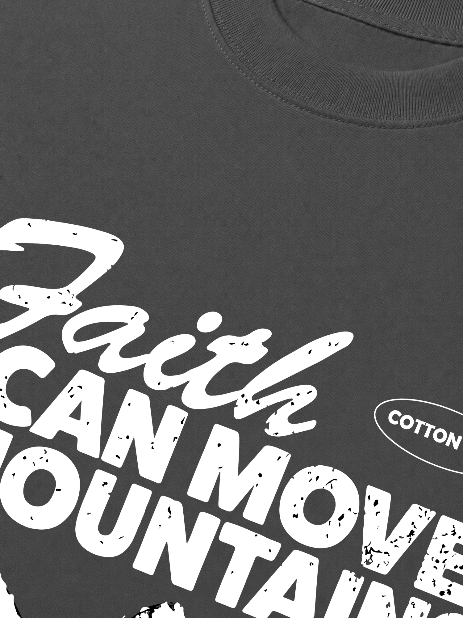 Áo Thun Relaxed Fit Adventure Faith Can Move Mountains