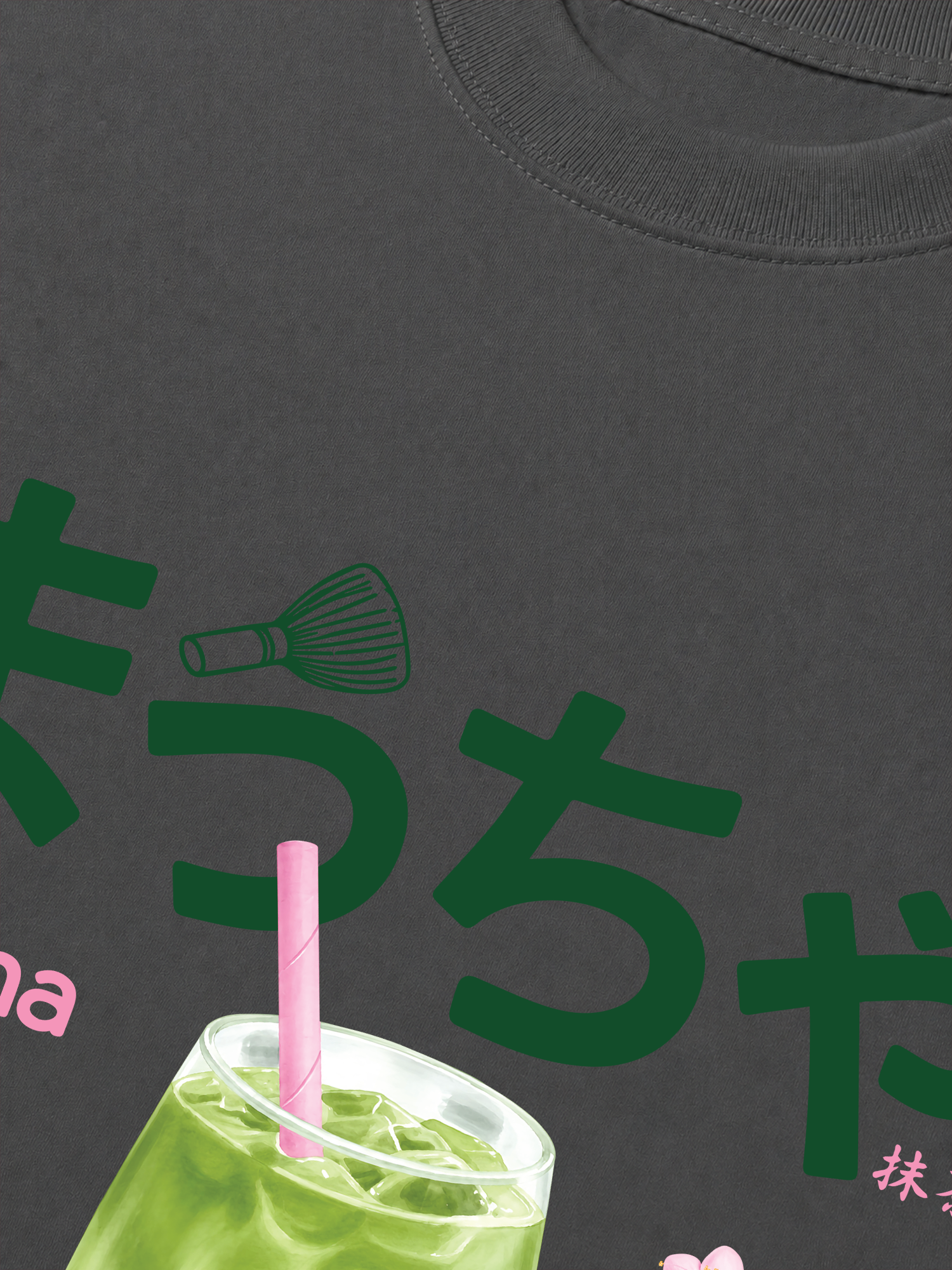 Áo Thun Relaxed Fit Daily Cup Matcha And Flower