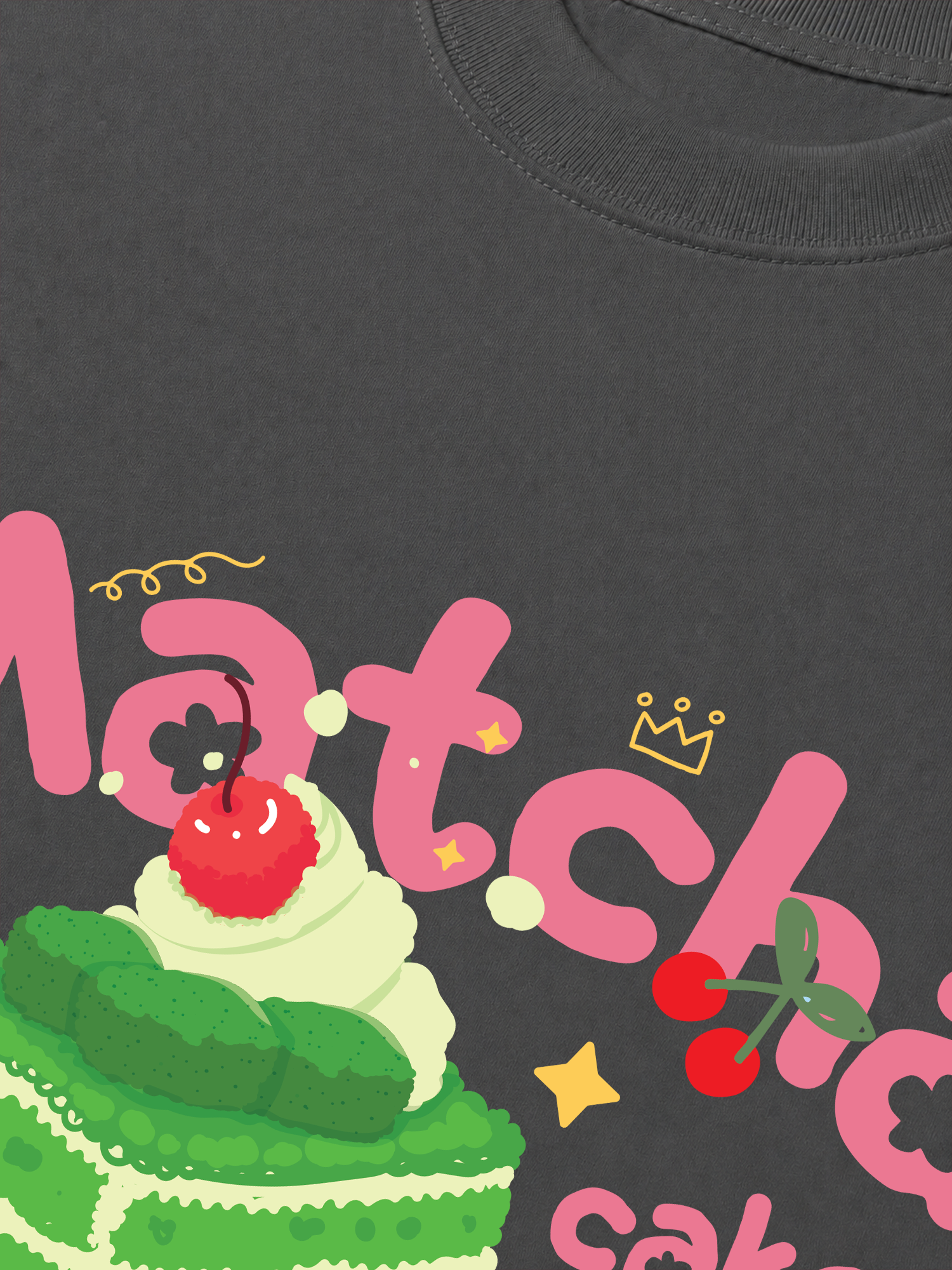 Áo Thun Relaxed Fit Matcha Cake