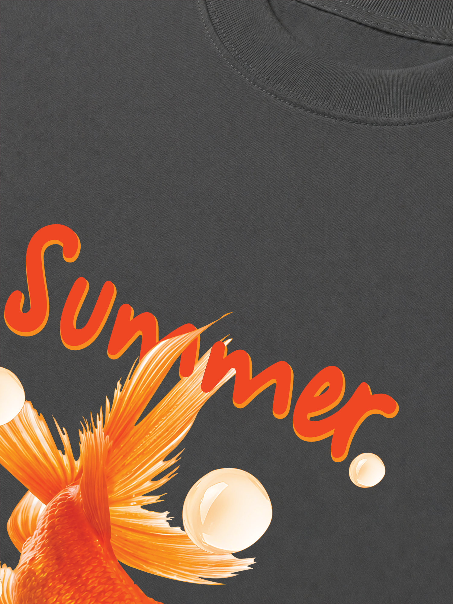 Áo Thun Relaxed Fit Tshirt Tropical Cá Vàng