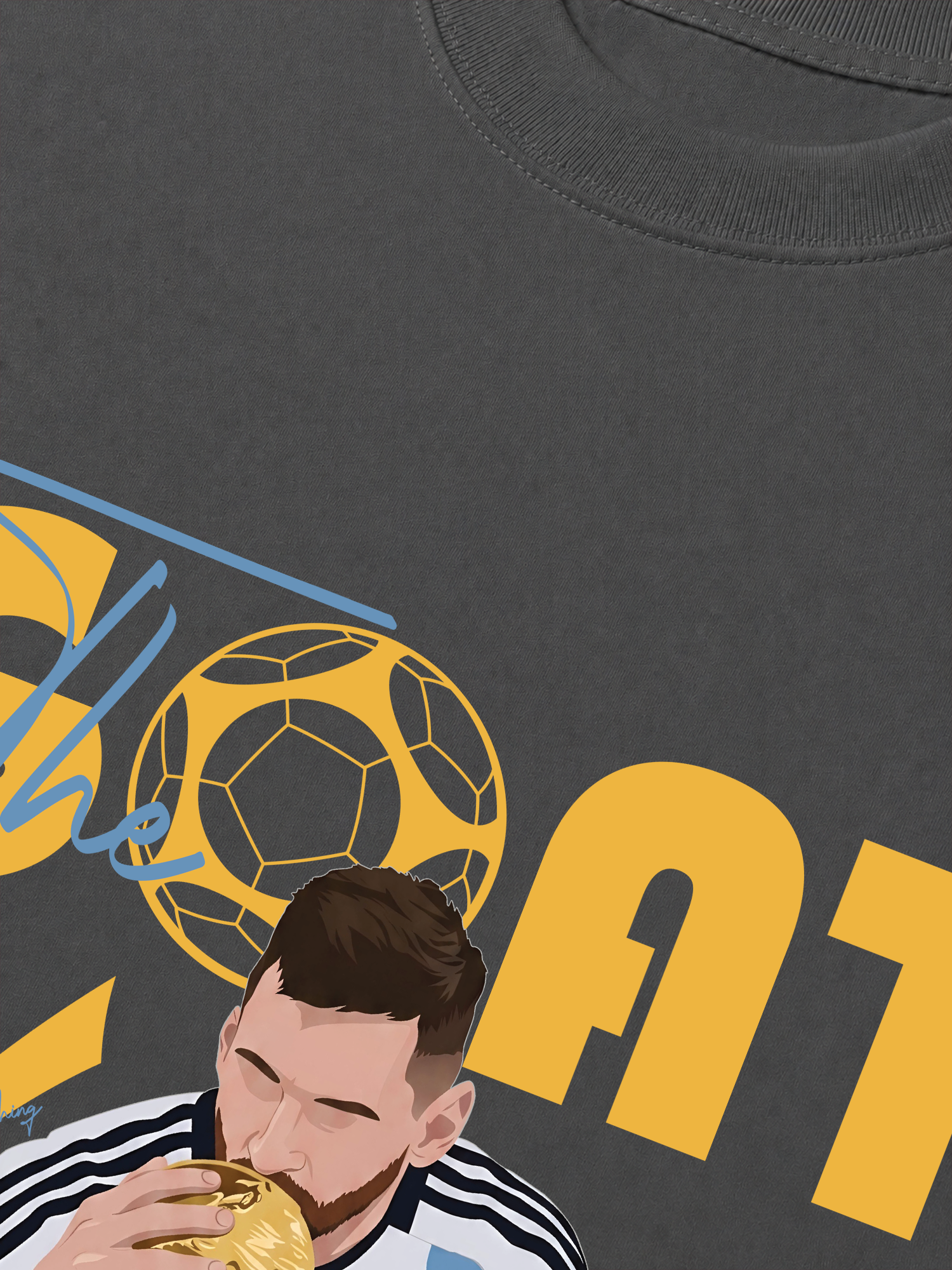 Áo Thun Relaxed Fit Soccer The Goat No 1