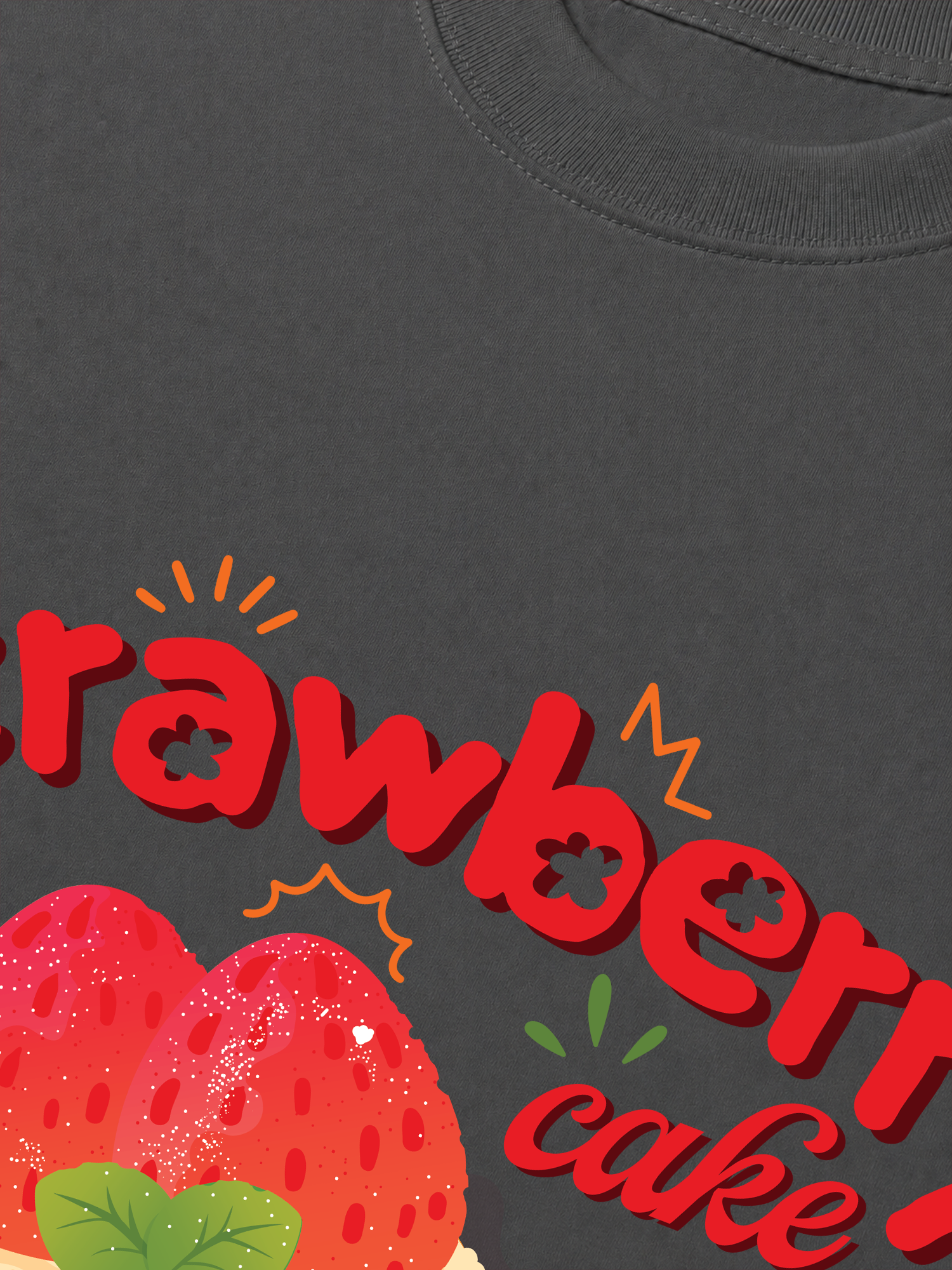 Áo Thun Relaxed Fit Strawberry Cake