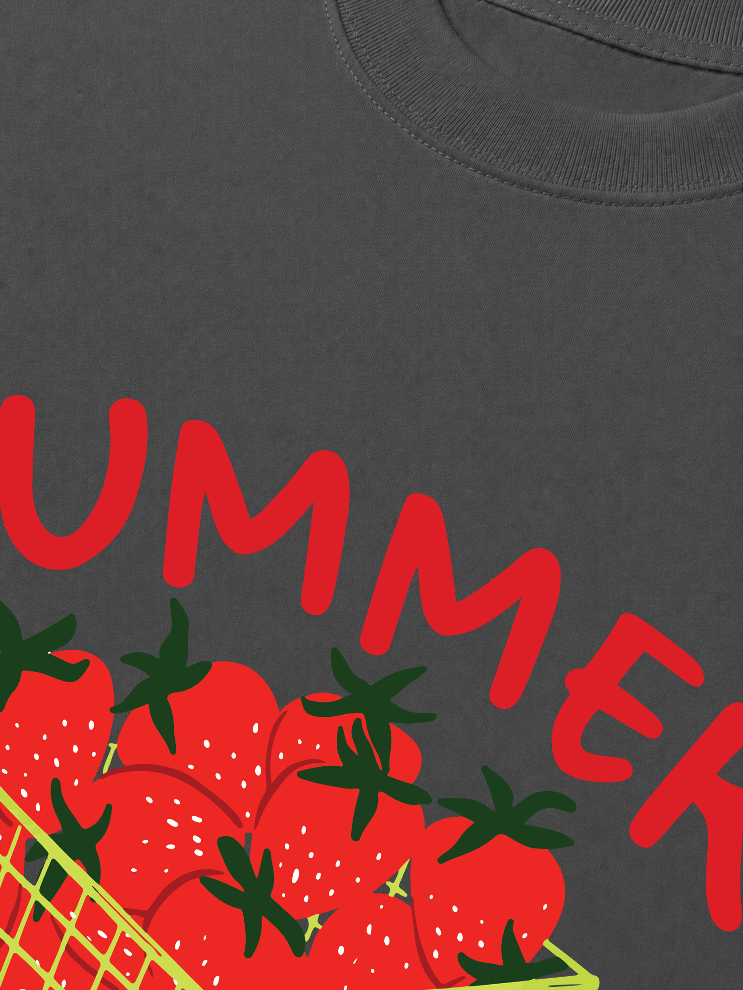 Áo Thun Relaxed Fit Tropical Strawberry