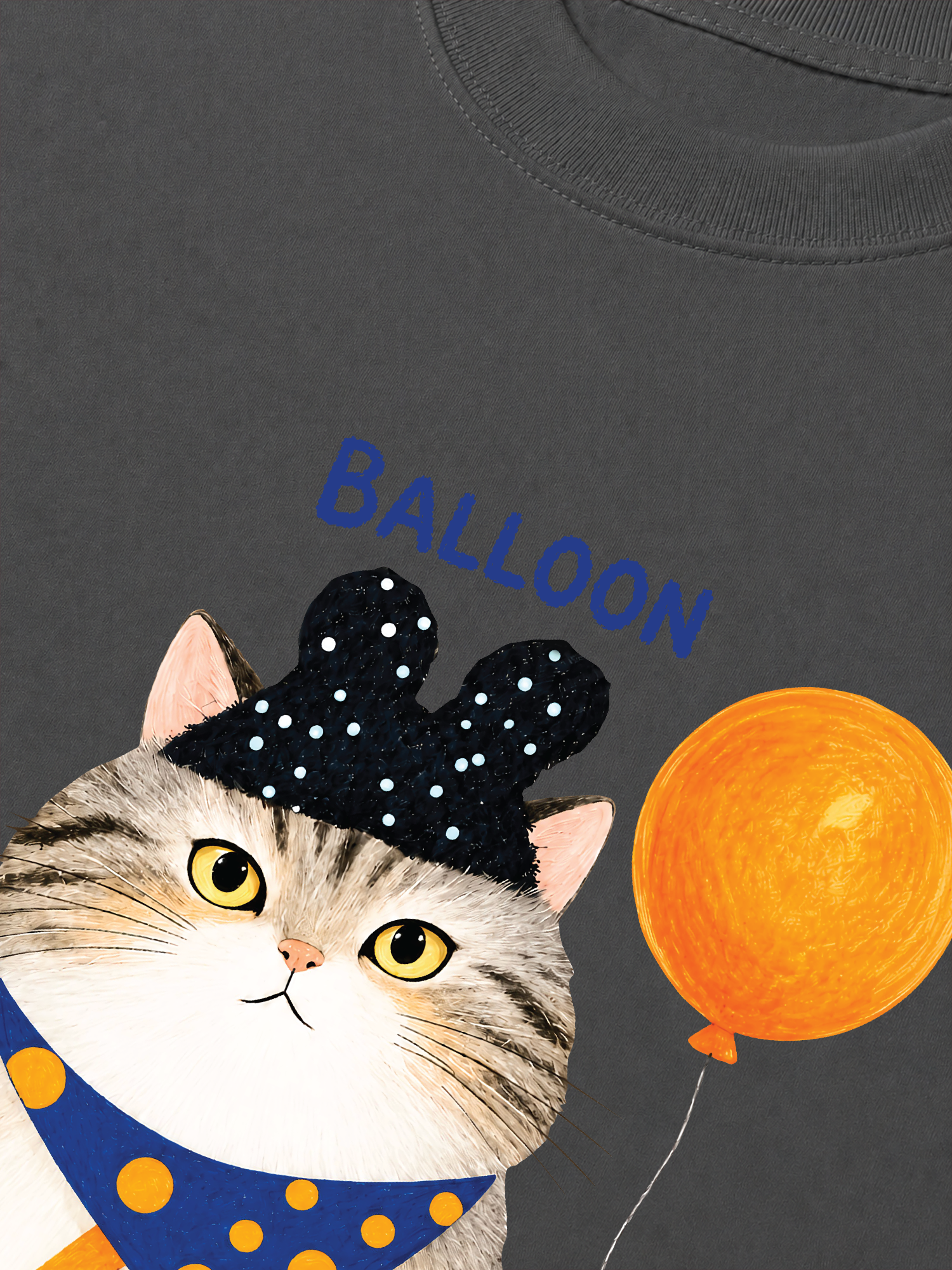 Áo Thun Relaxed Fit Soft Paw Meaw With Balloon