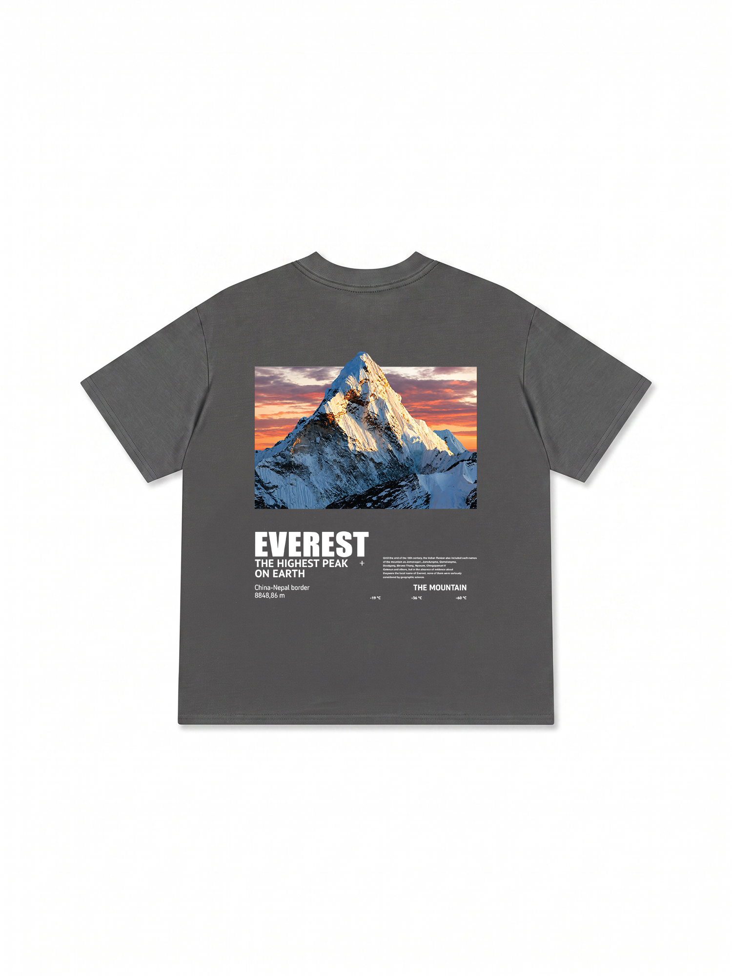 Áo Thun Relaxed Fit Adventure Everest The Highest Peak On Earth