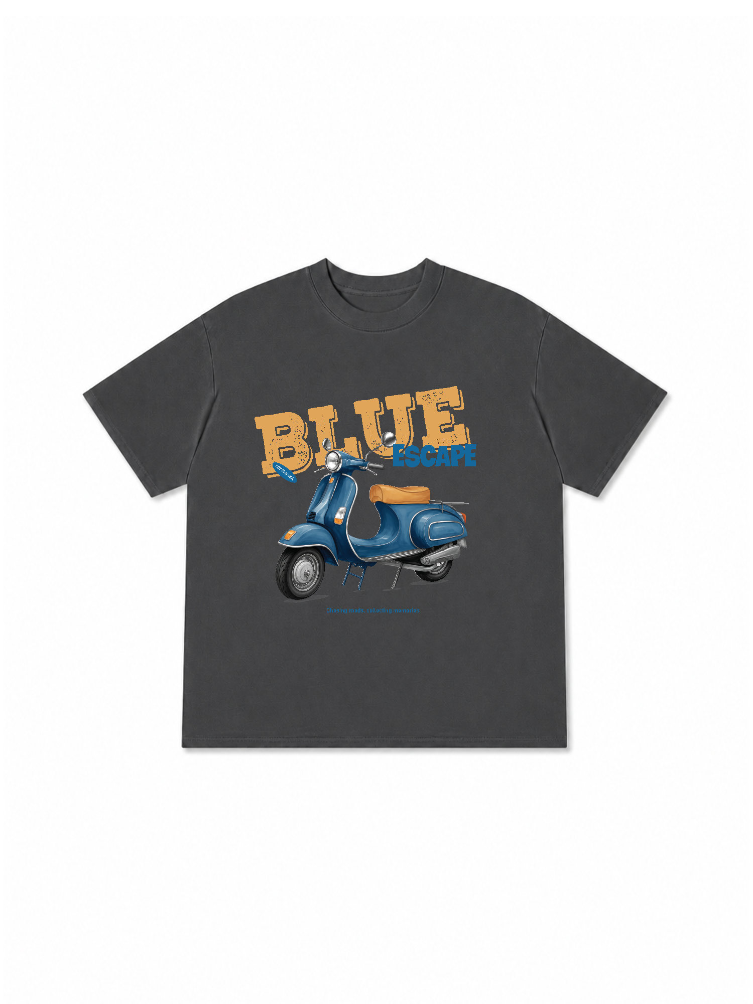 Áo Thun Relaxed Fit Car Blue Escape