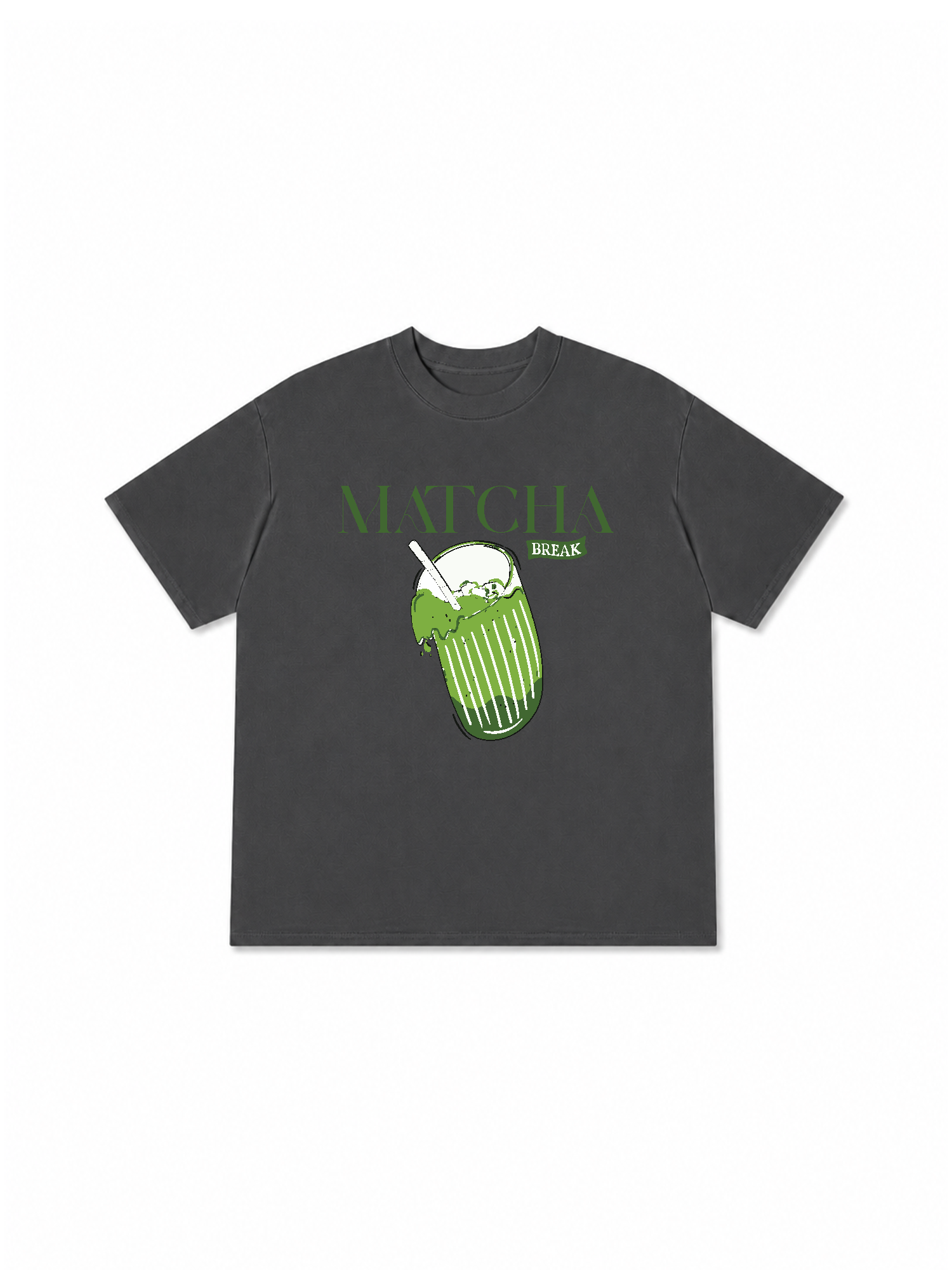 Áo Thun Relaxed Fit Daily Cup Matcha Đá Xay