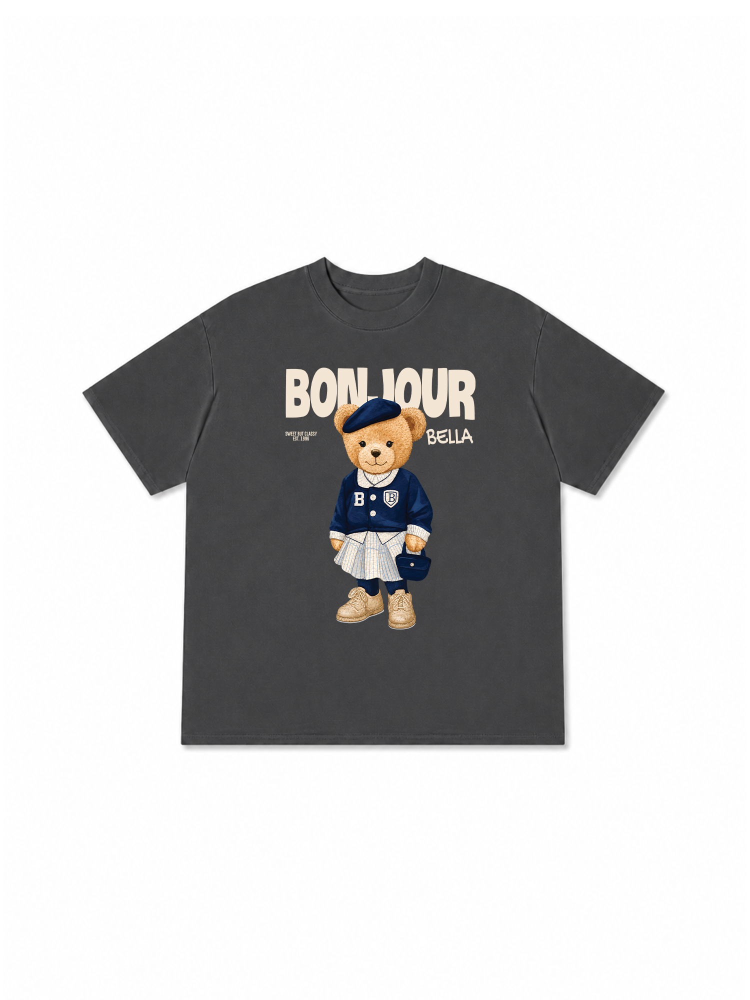 Áo Thun Relaxed Fit Bear Town Bonjour Bella