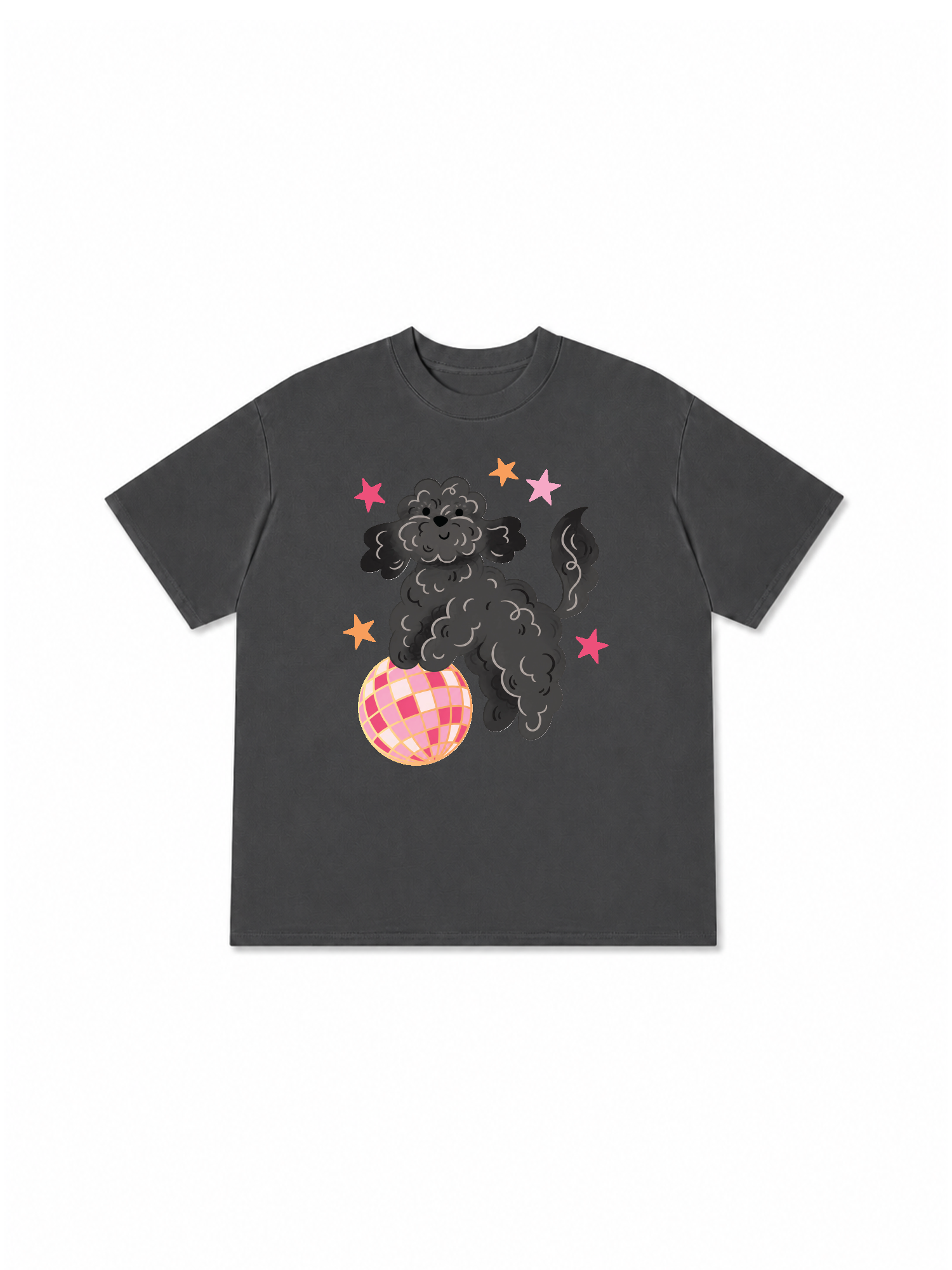 Áo Thun Relaxed Fit Soft Paw Poodle And Bling Ball