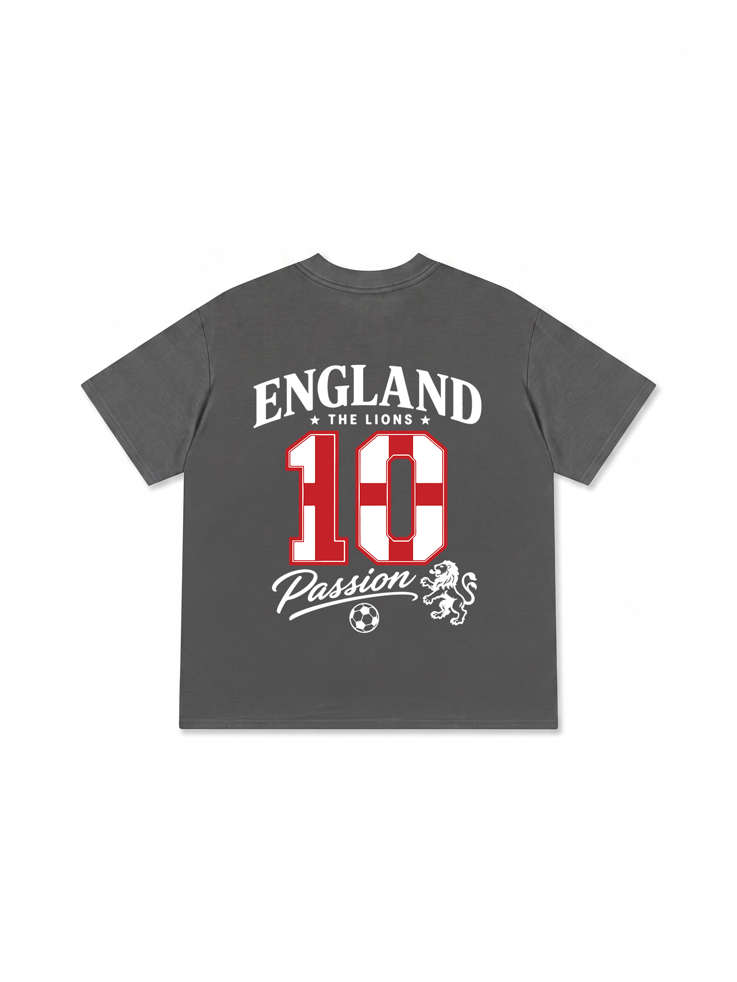 Áo Thun Relaxed Fit Soccer England Red White Spirit