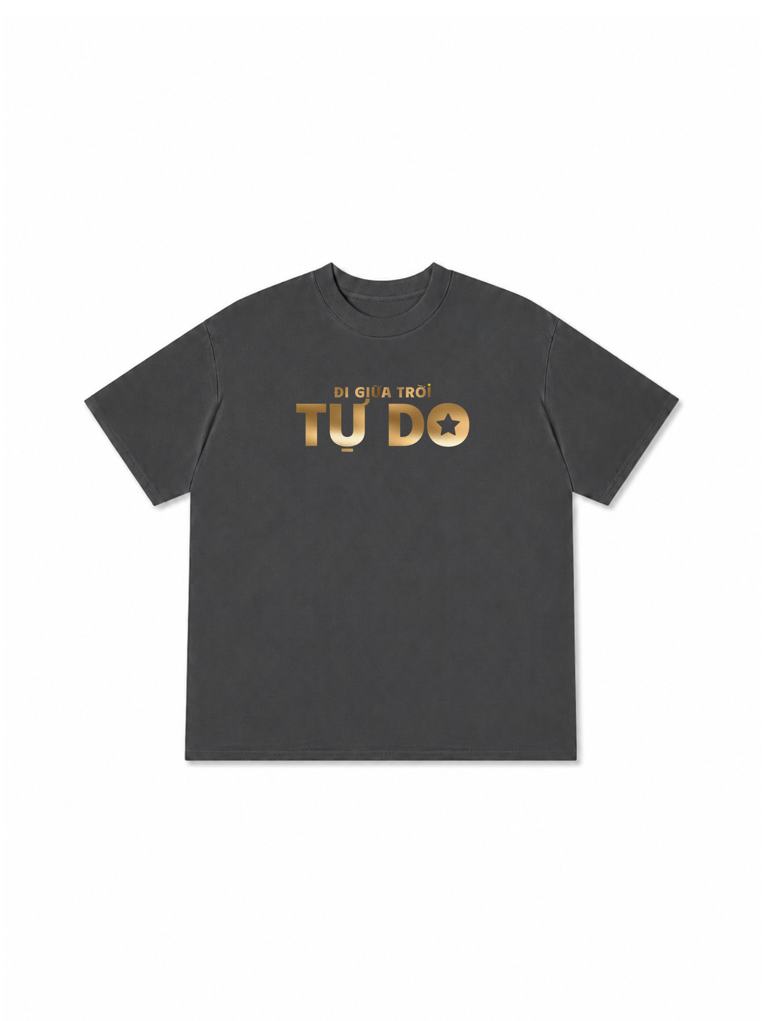 Áo Thun Relaxed Fit Đi Giữa Trời Tự Do