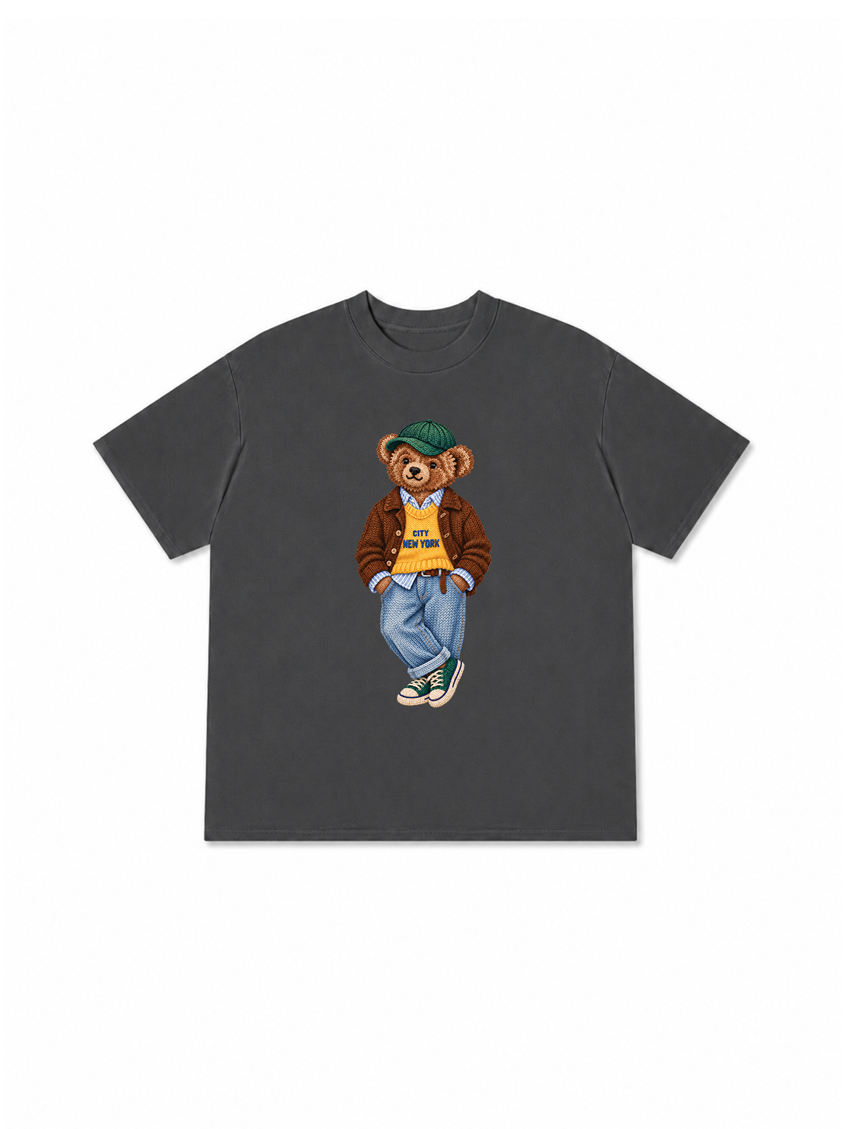 Áo Thun Relaxed Fit Bear Autumn Outfit