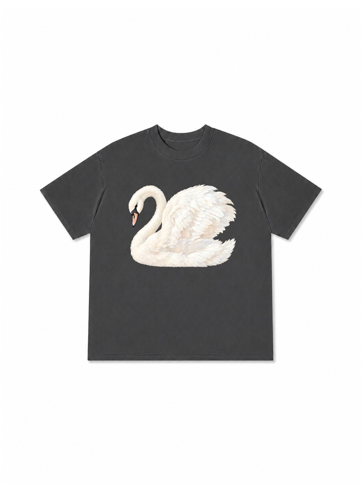 Áo Thun Relaxed Fit White Swan
