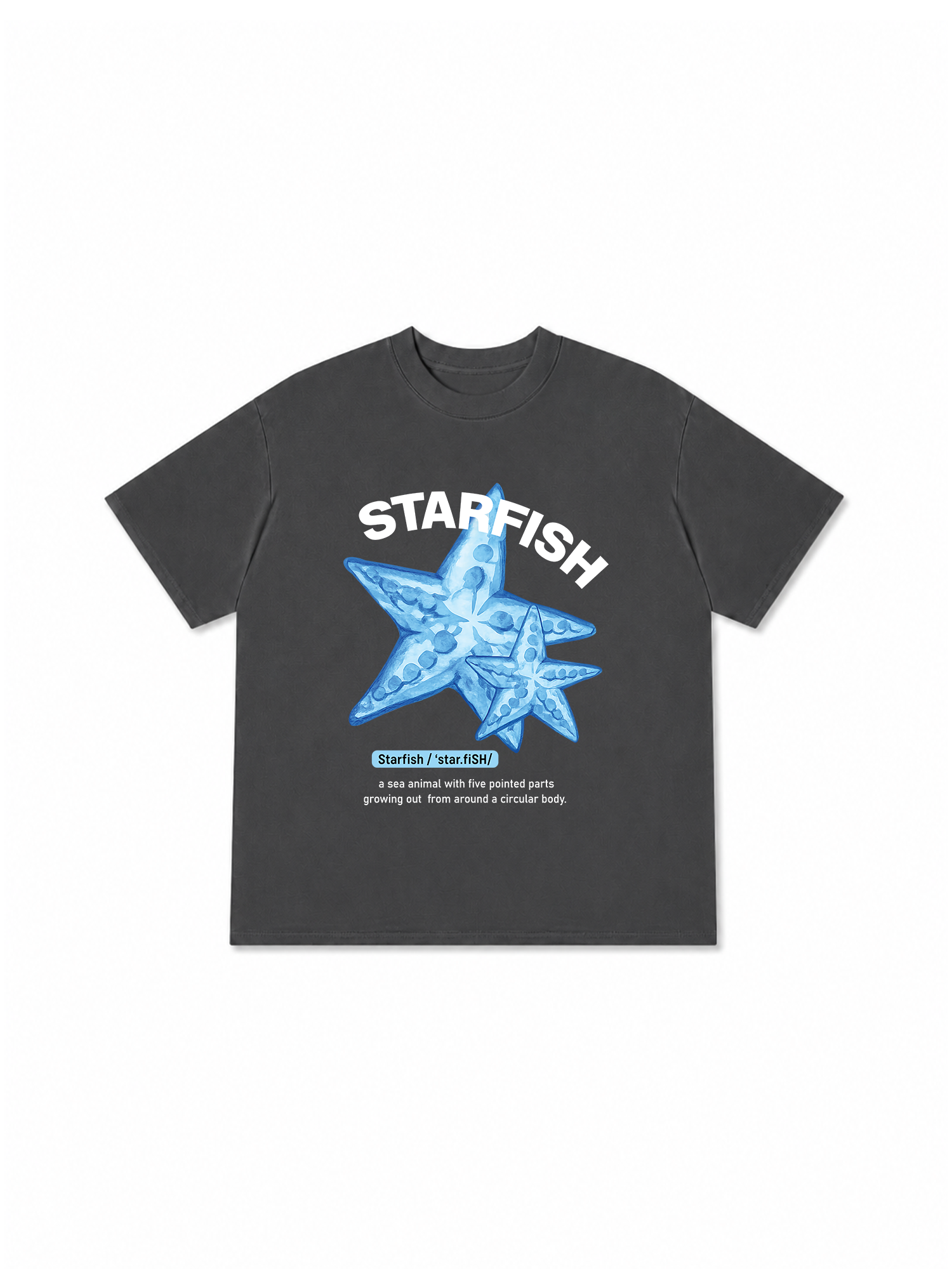 Áo Thun Relaxed Fit Tropical Bing Blue Starfish