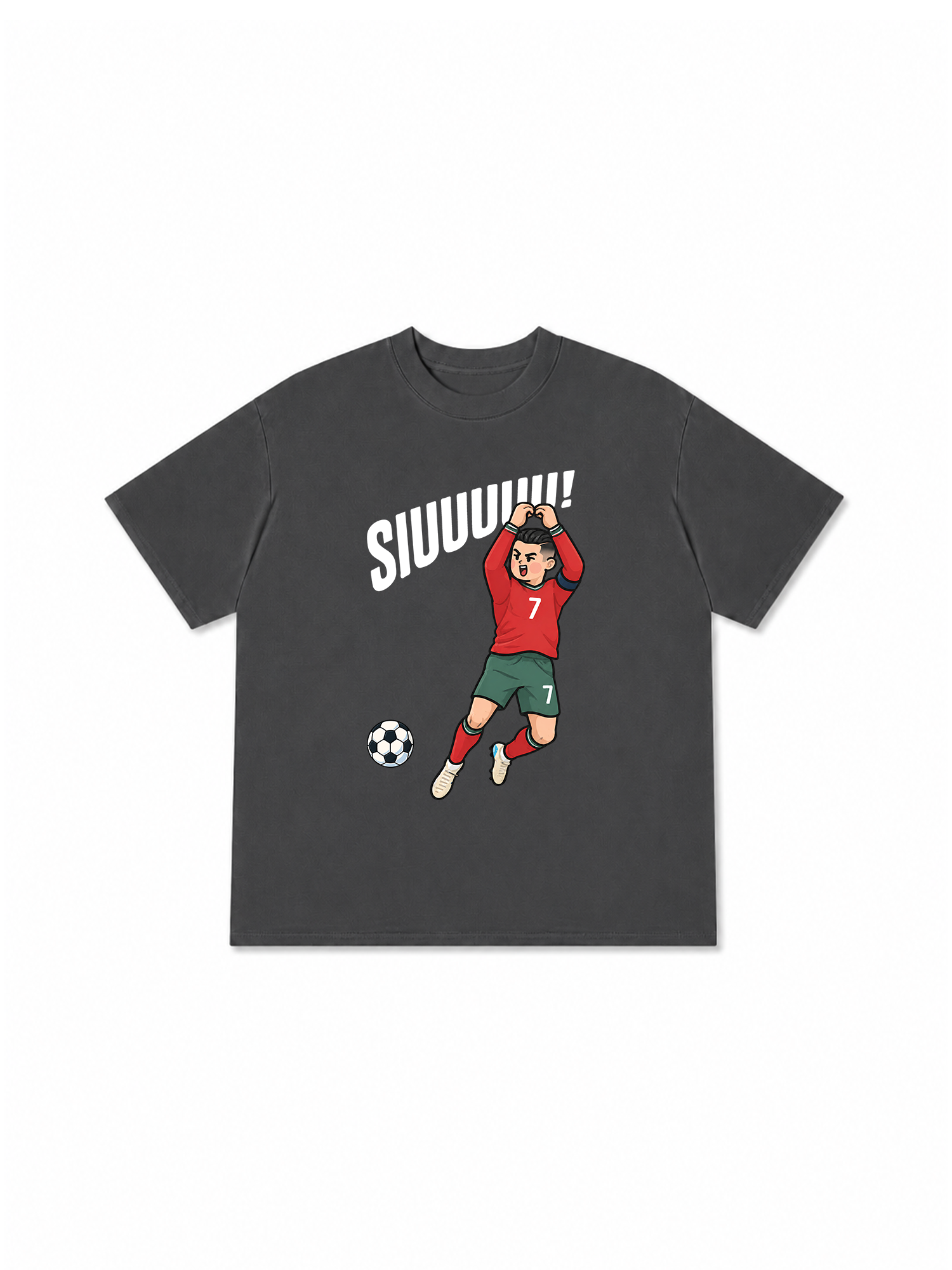 Áo Thun Relaxed Fit Soccer 7 Siuuu POR