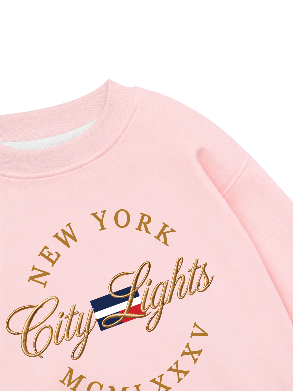 Áo Sweater Nỉ Hai Da  City Lights New York